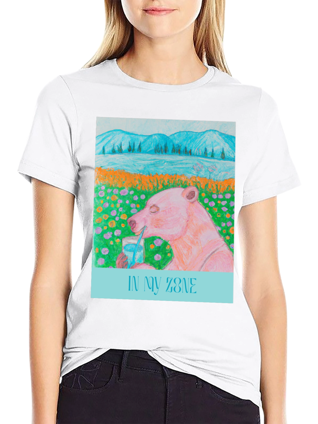 In My Zone Bear T-Shirt - Relaxed Graphic Tee