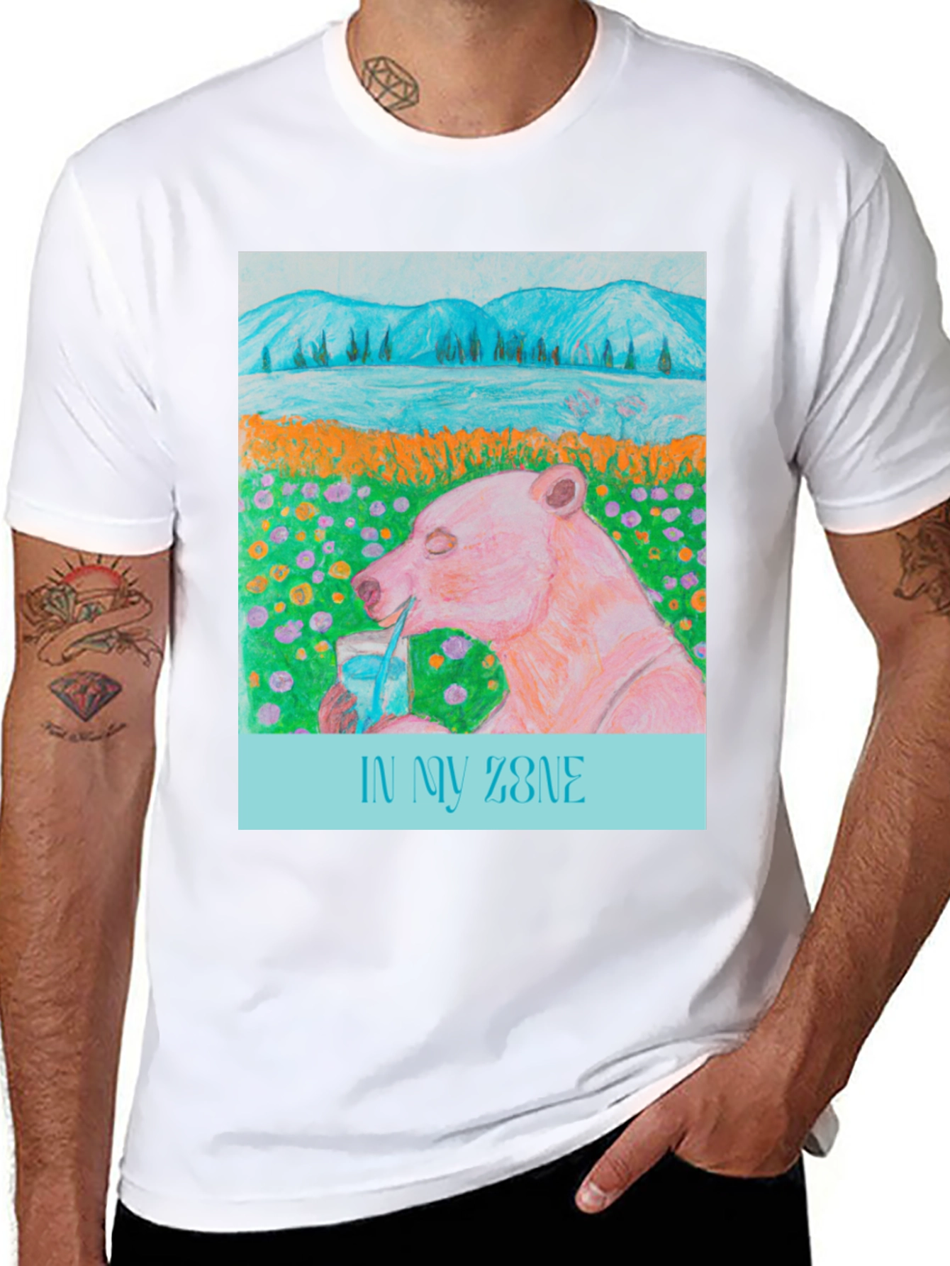 In My Zone Bear T-Shirt - Relaxed Graphic Tee