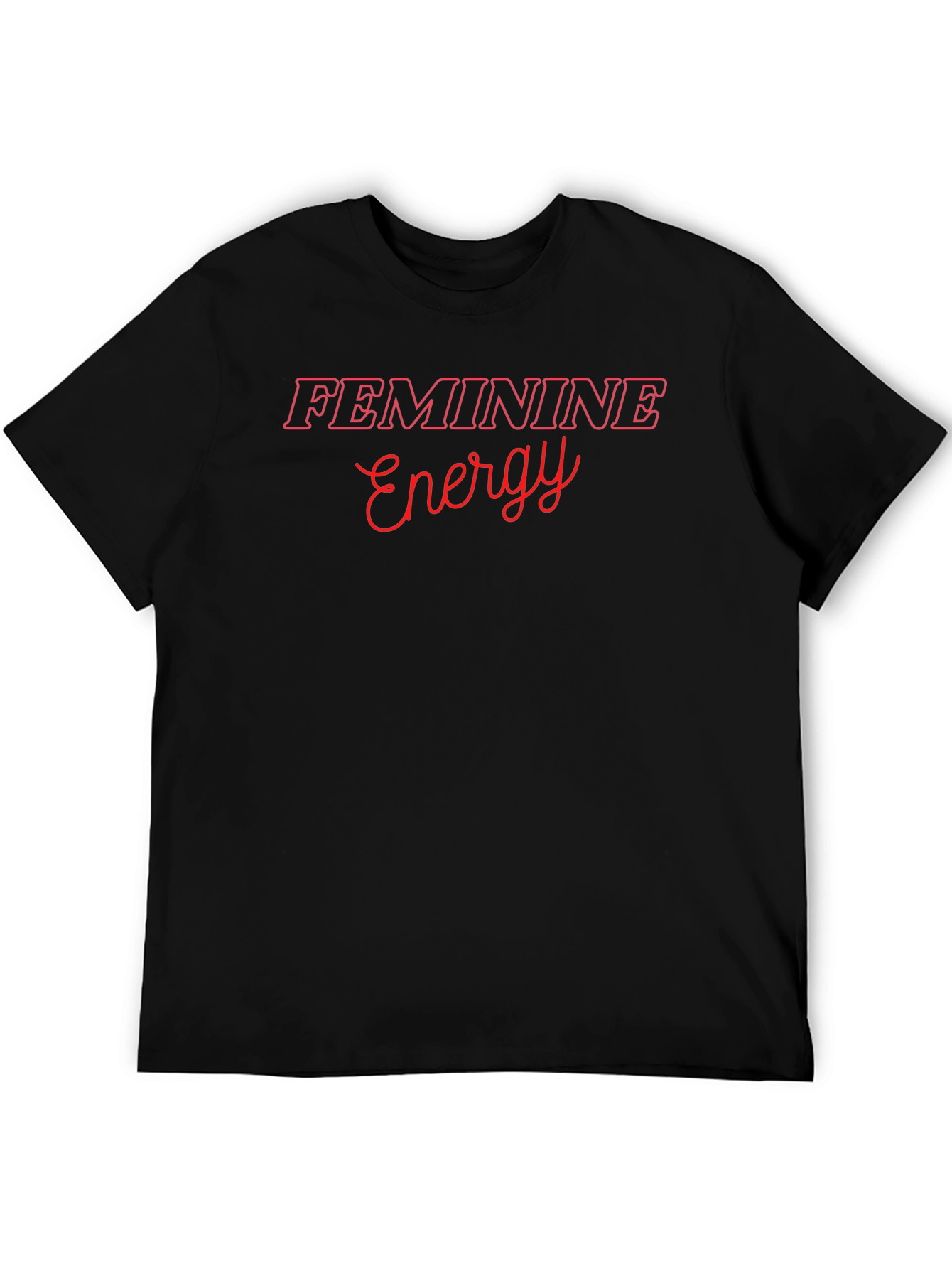 Feminine Energy Graphic T-Shirt - Black
