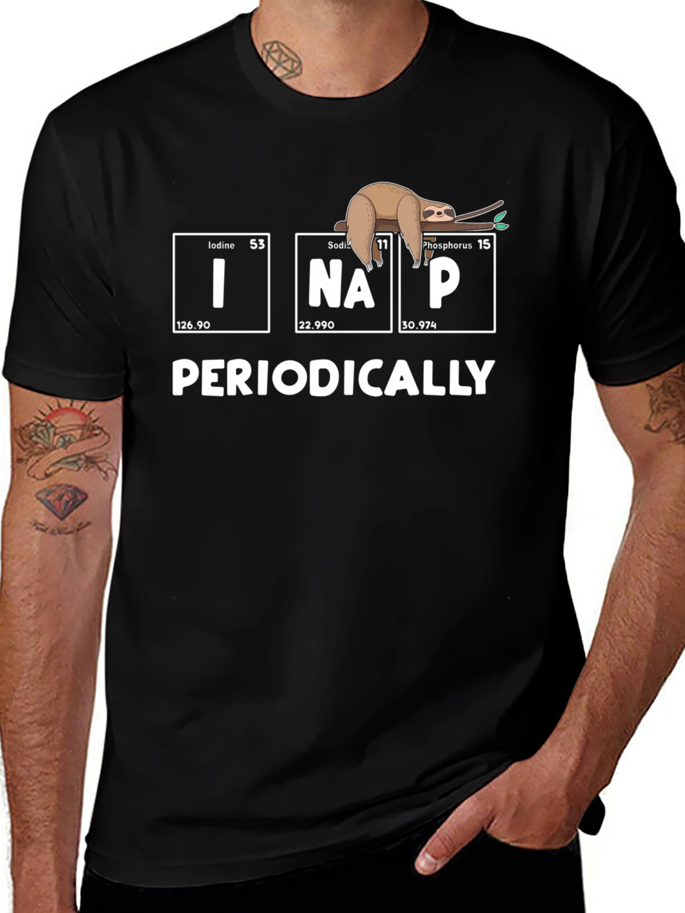 Periodically I Nap Sloth Graphic T-Shirt