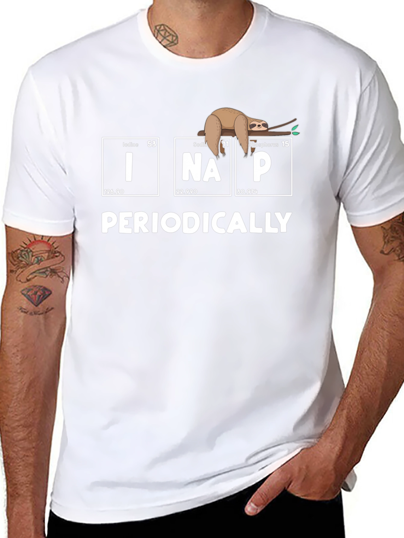 Periodically I Nap Sloth Graphic T-Shirt