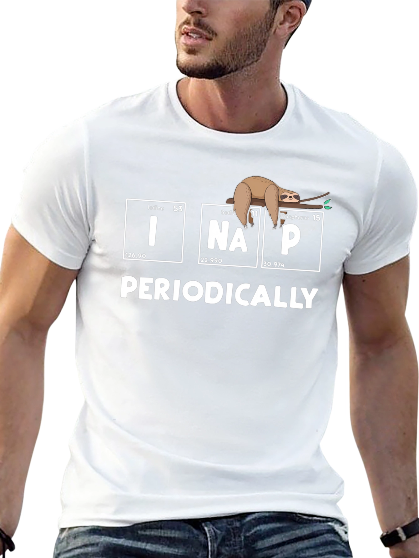 Periodically I Nap Sloth Graphic T-Shirt