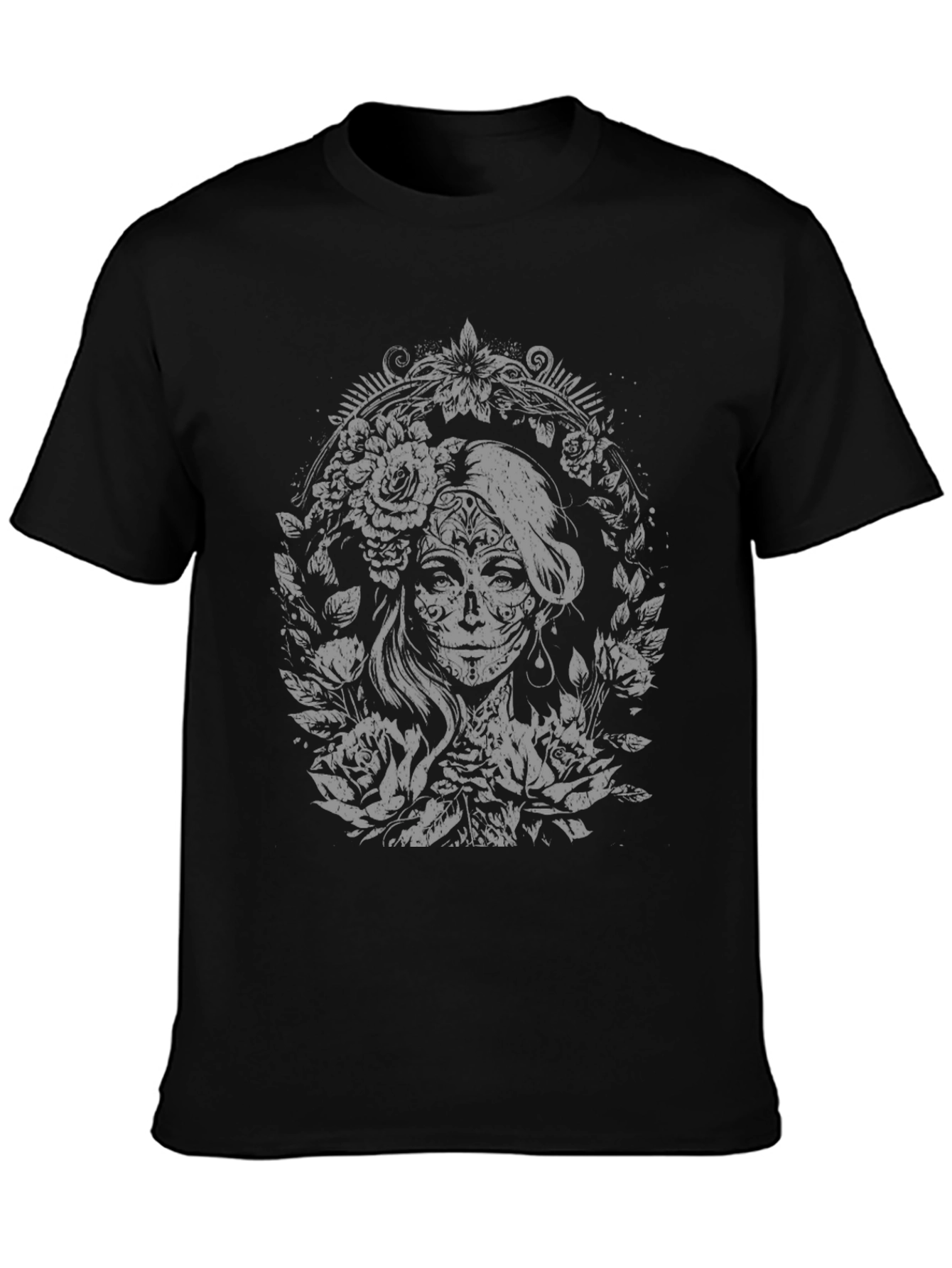 Day of the Dead Graphic T-Shirt - Black