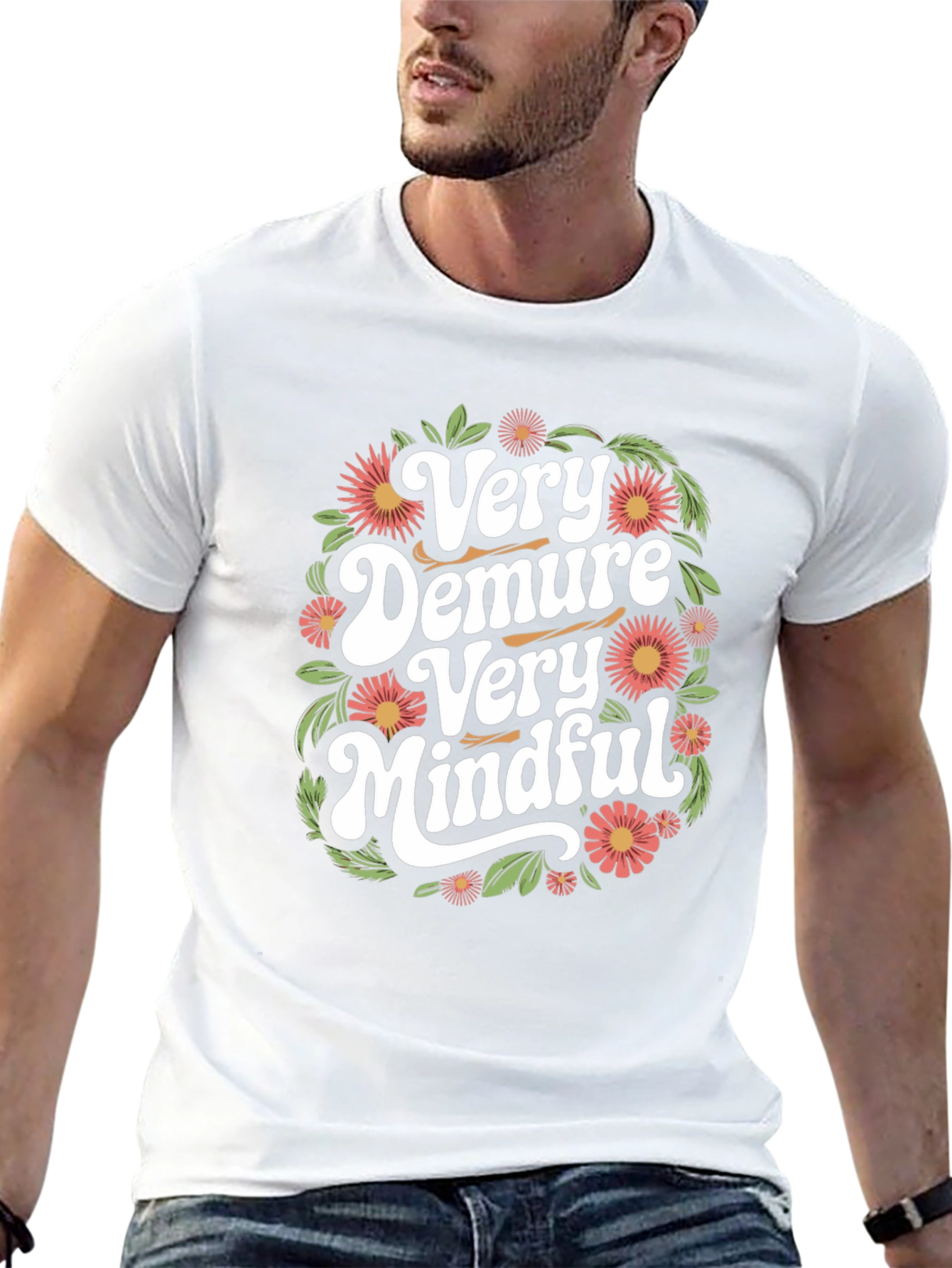 Very Demure Very Mindful Graphic Tee - Black
