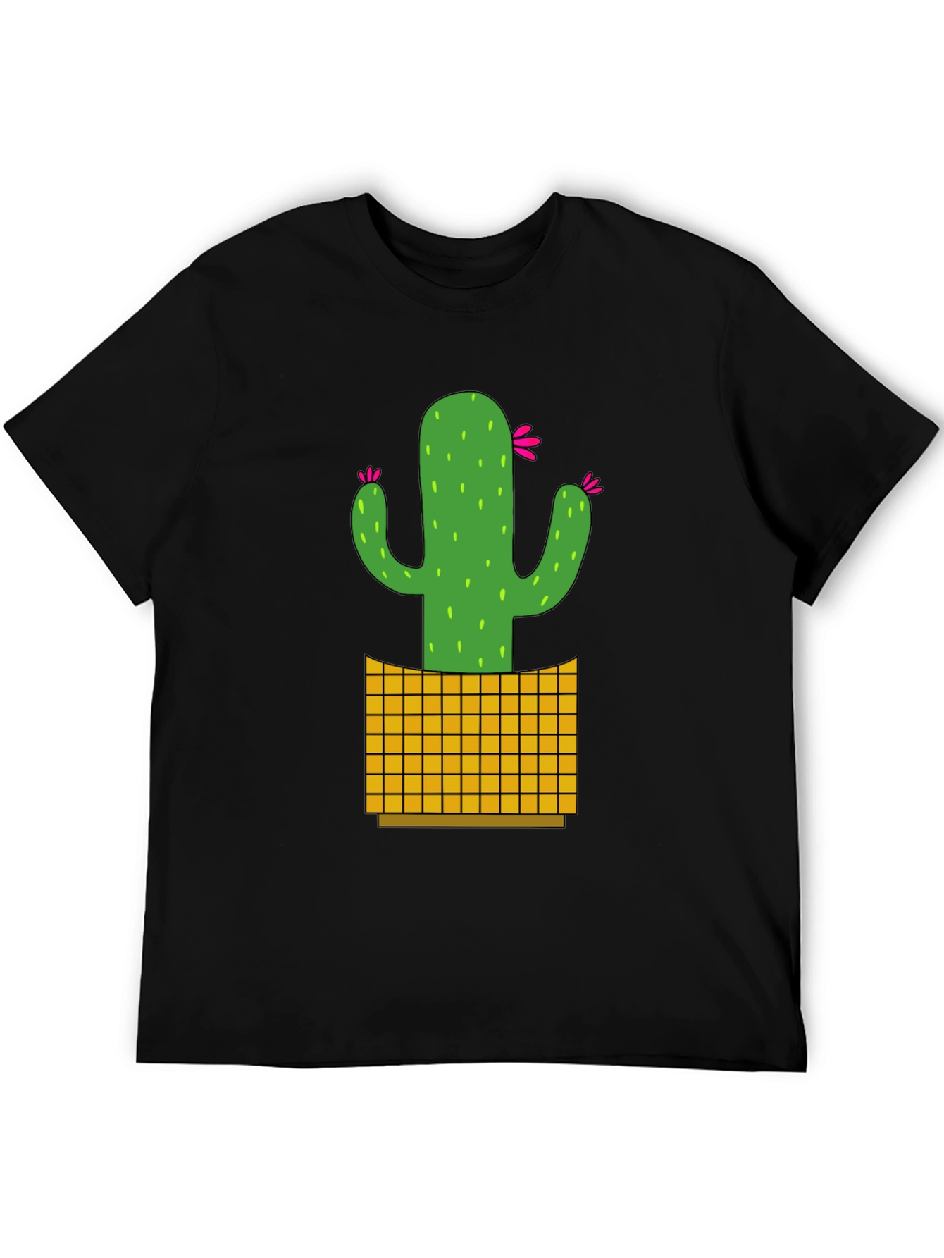 Cactus Graphic Tee - Black Casual Shirt