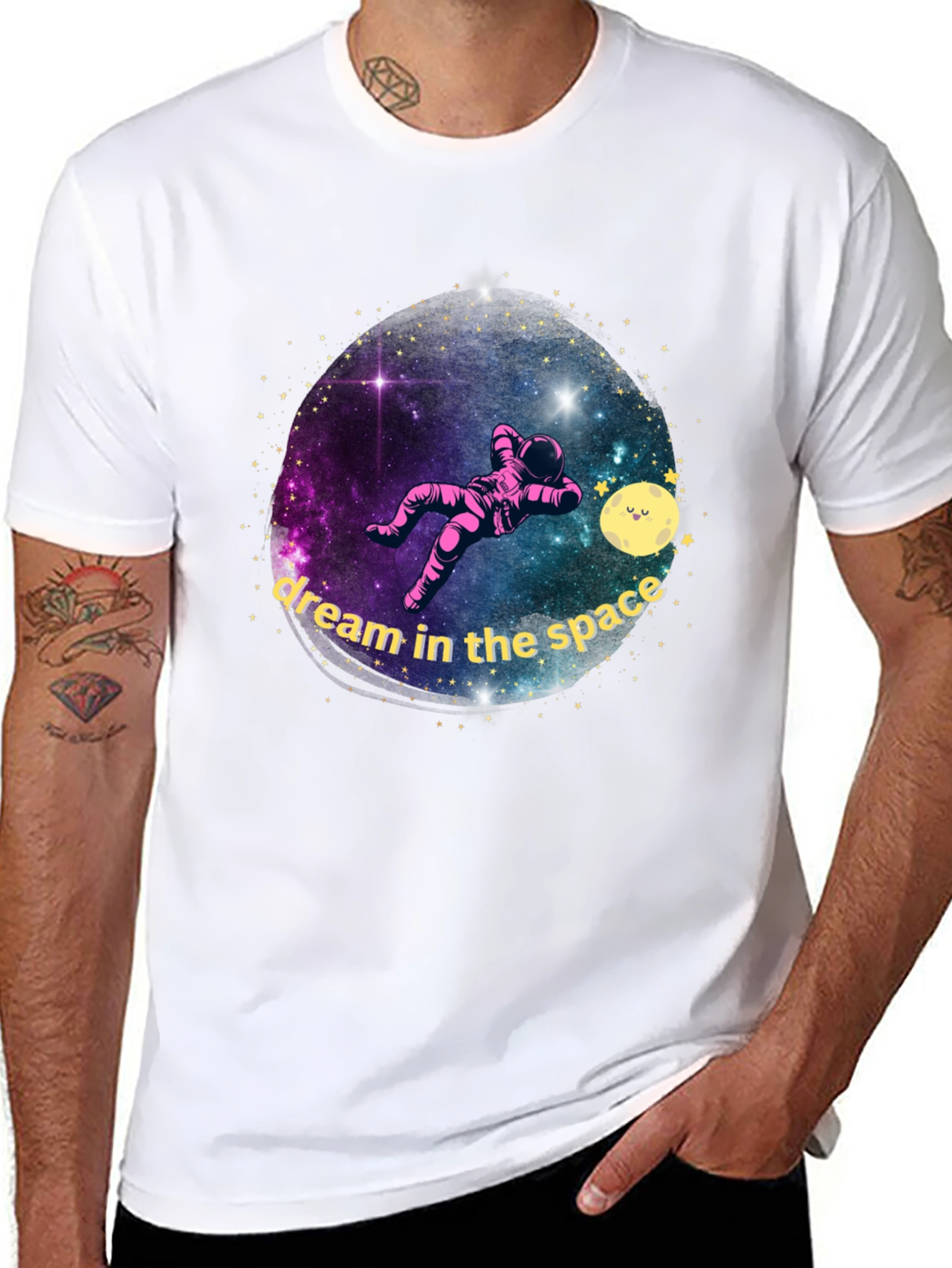 Dream in Space T-Shirt - Astronaut Design