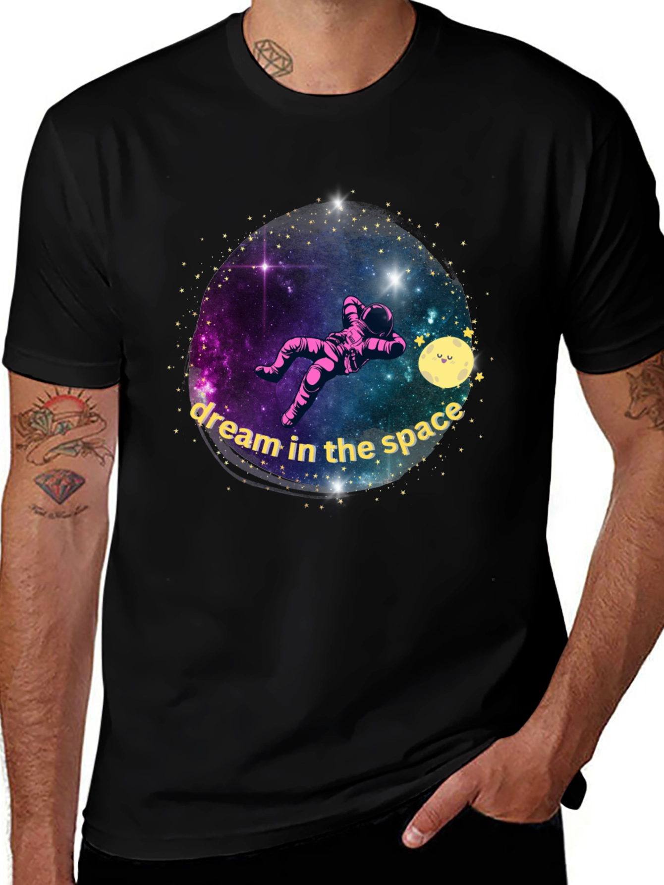 Dream in Space T-Shirt - Astronaut Design