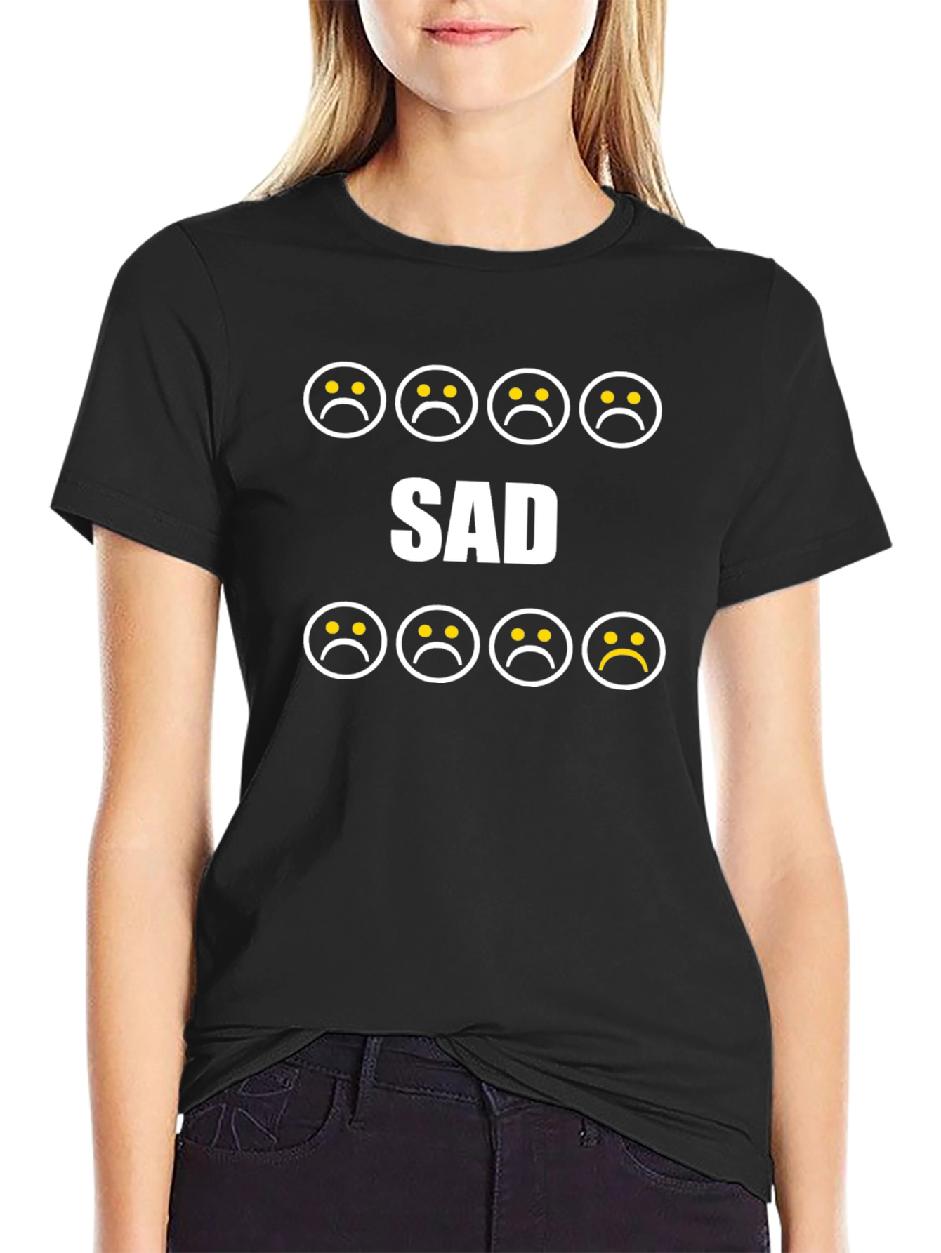 Sad Graphic T-Shirt - Unisex Cotton Tee
