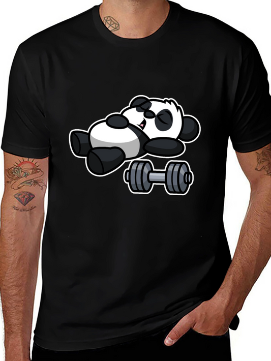 Lazy Panda Gym T-Shirt - Black Cotton Tee