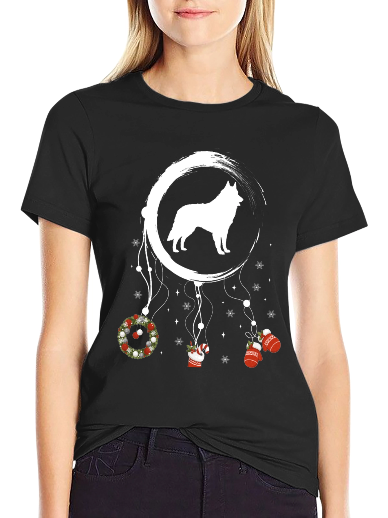 Christmas Dog Dreamcatcher T-Shirt