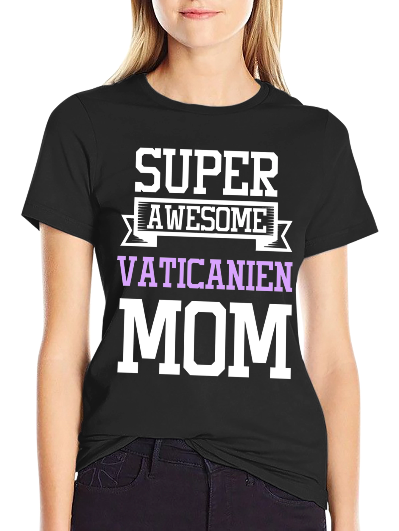 Super Awesome Vaticanien Mom Graphic T-Shirt
