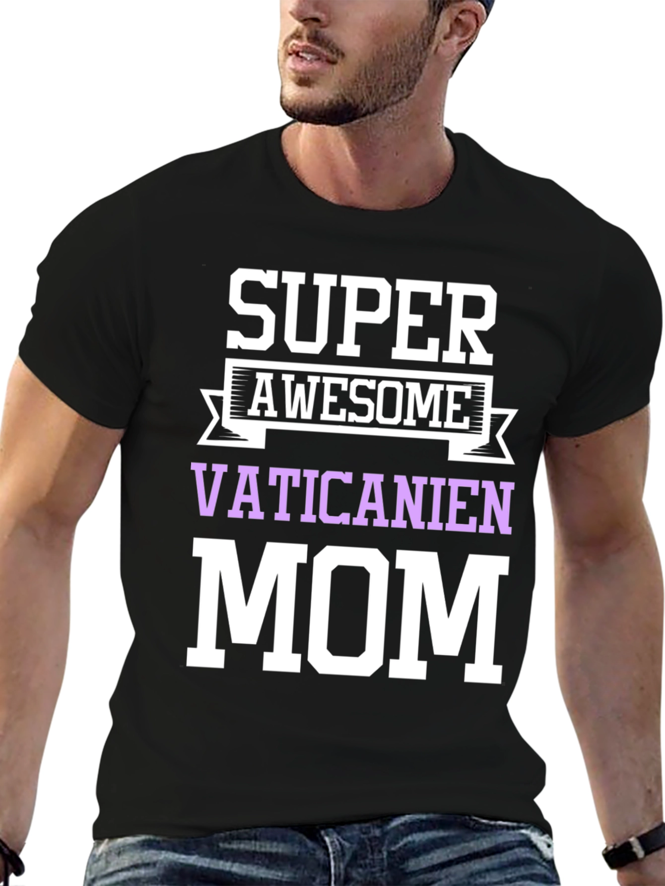 Super Awesome Vaticanien Mom Graphic T-Shirt