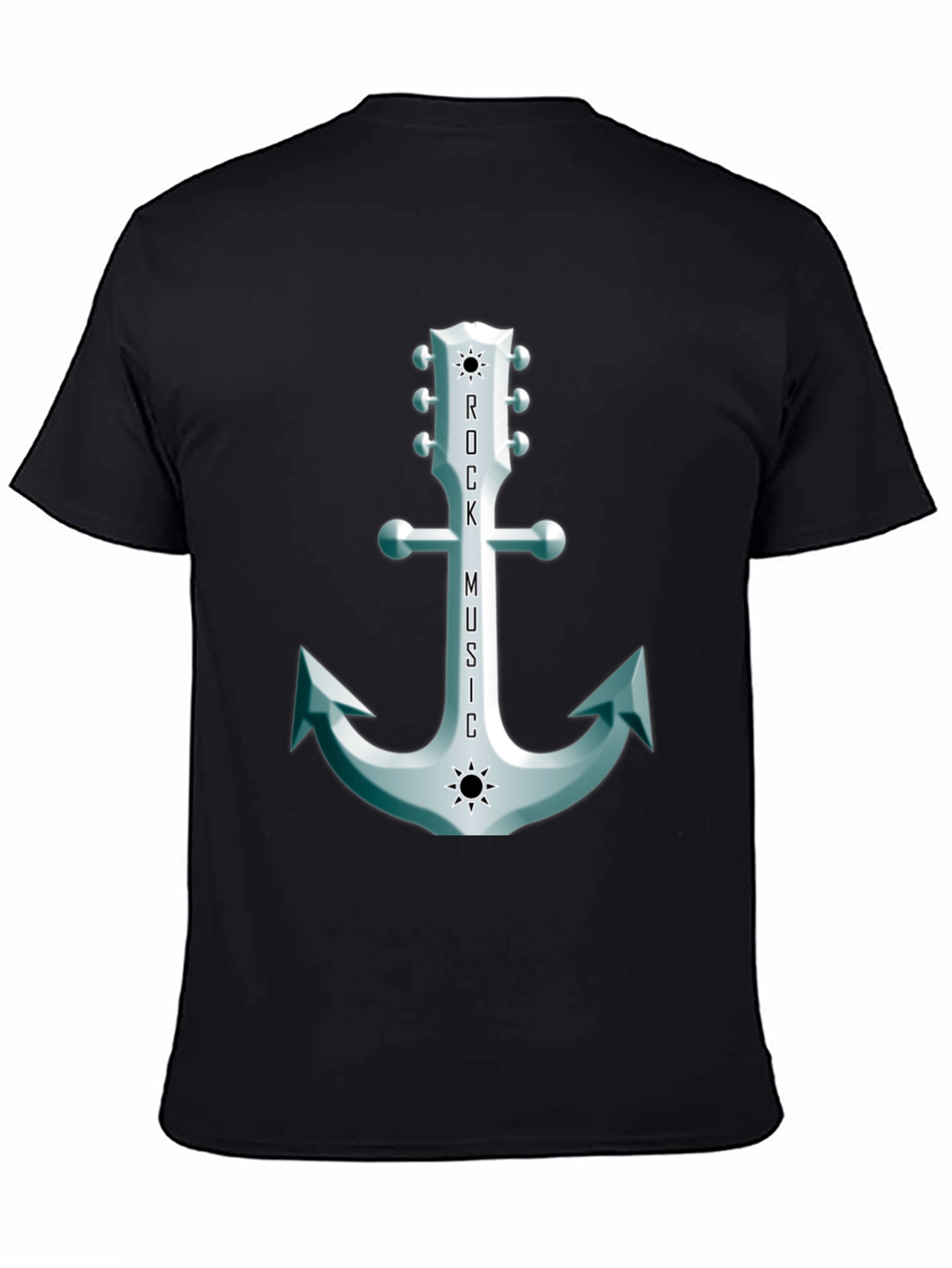 Rock Music Anchor Graphic Tee