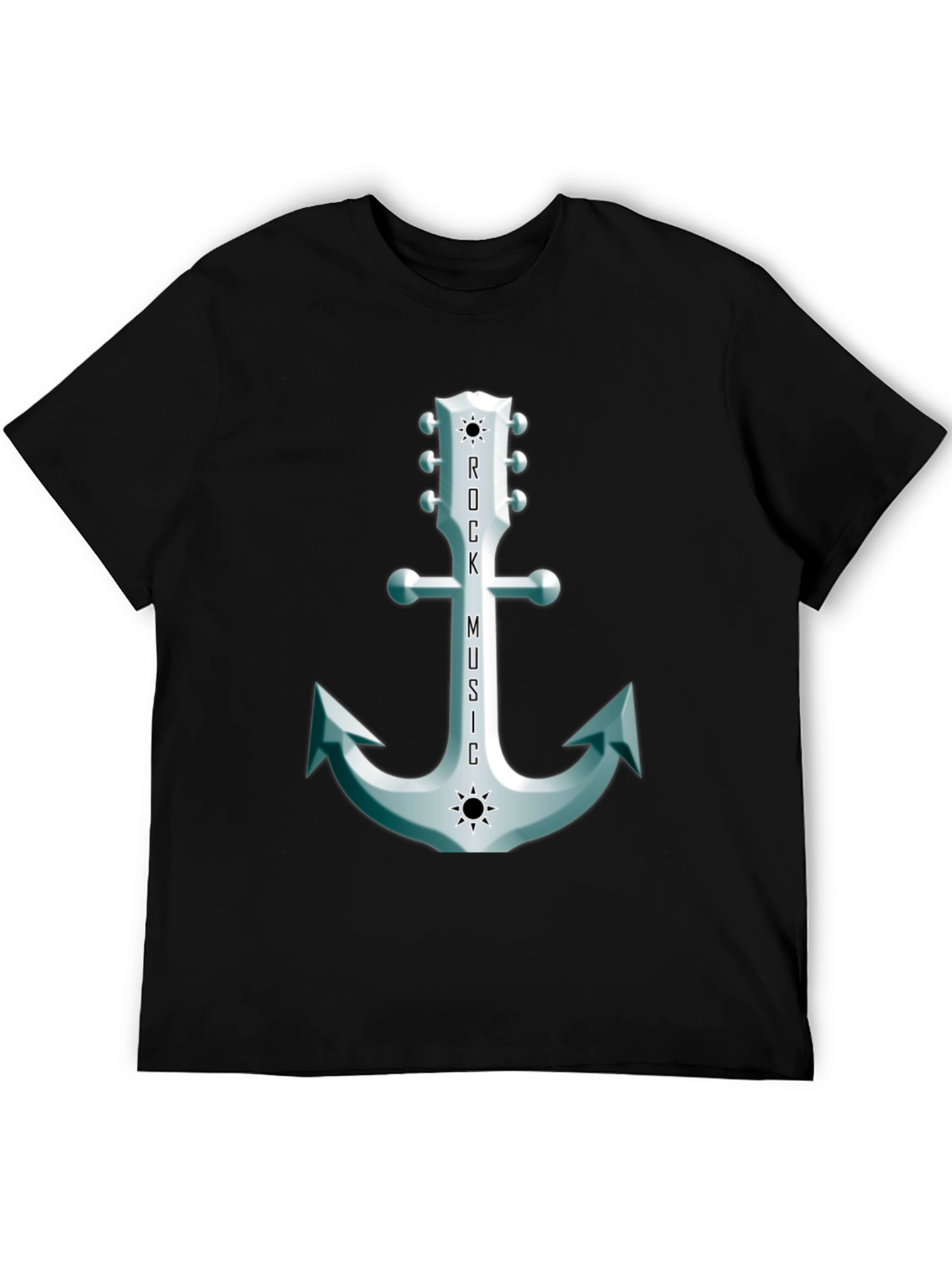 Rock Music Anchor Graphic Tee