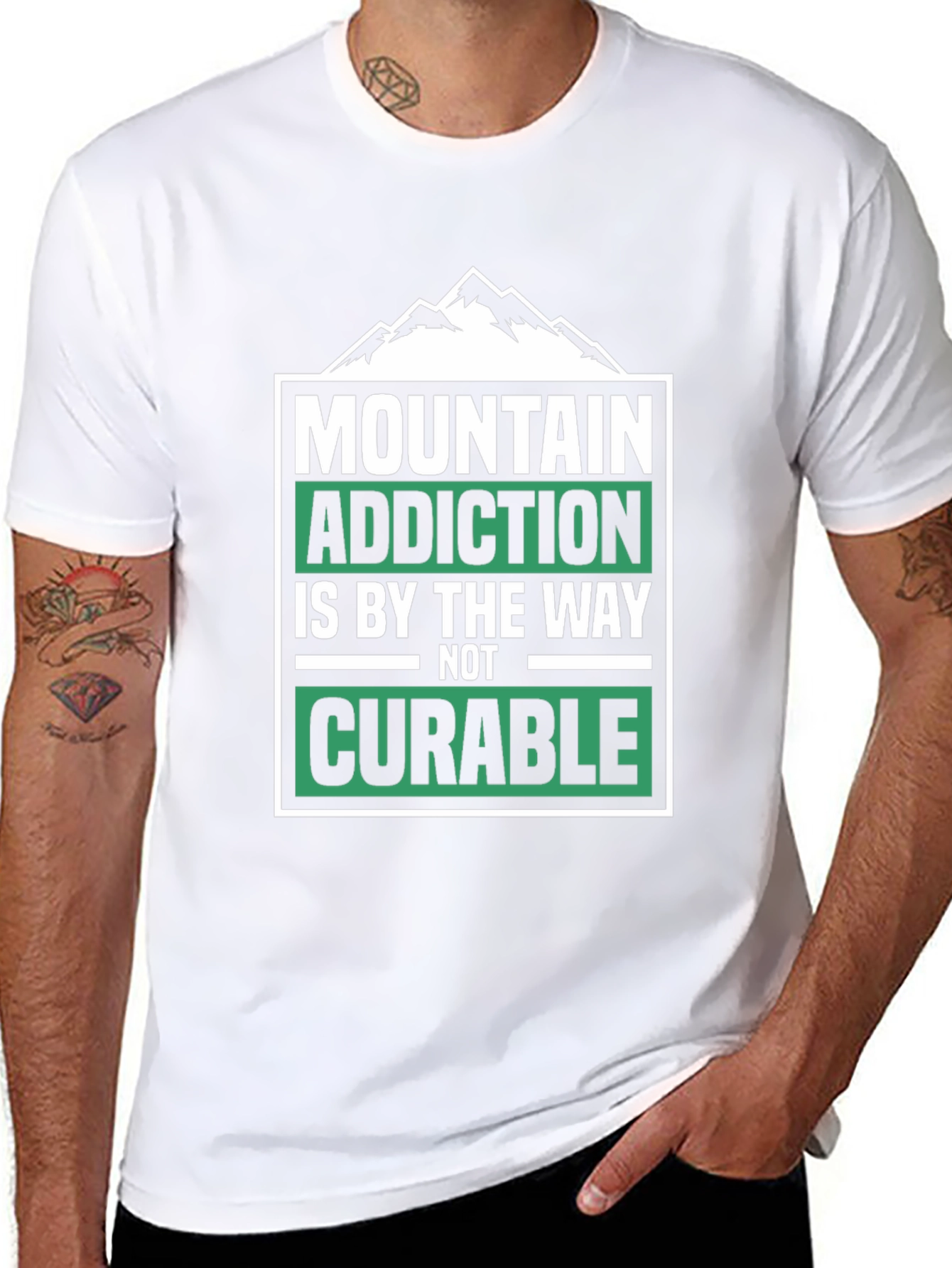 Mountain Addiction T-Shirt - Not Curable - Hiking Tee