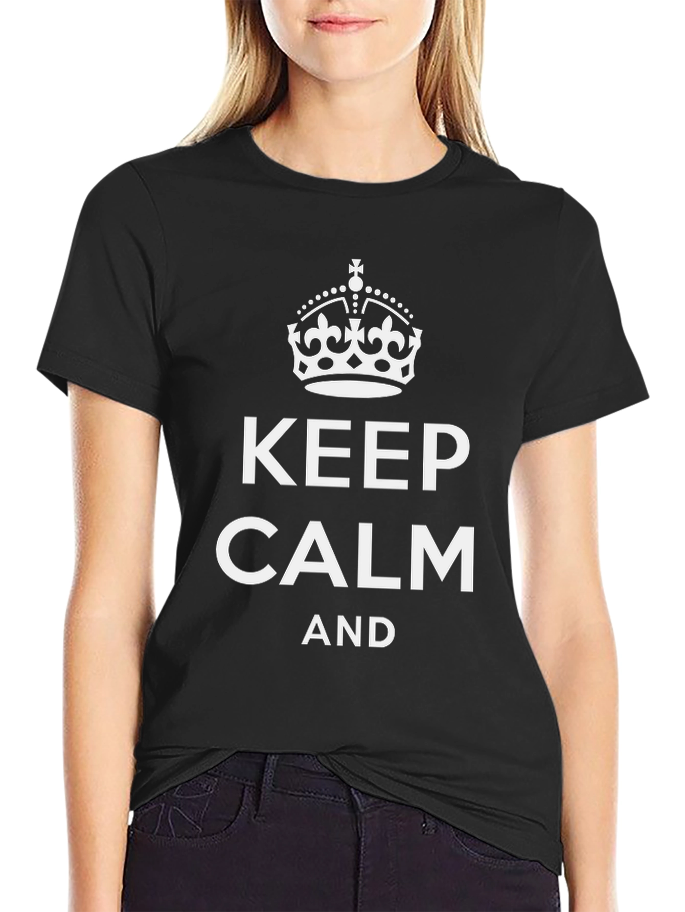 Keep Calm Graphic Tee - Classic Black T-Shirt