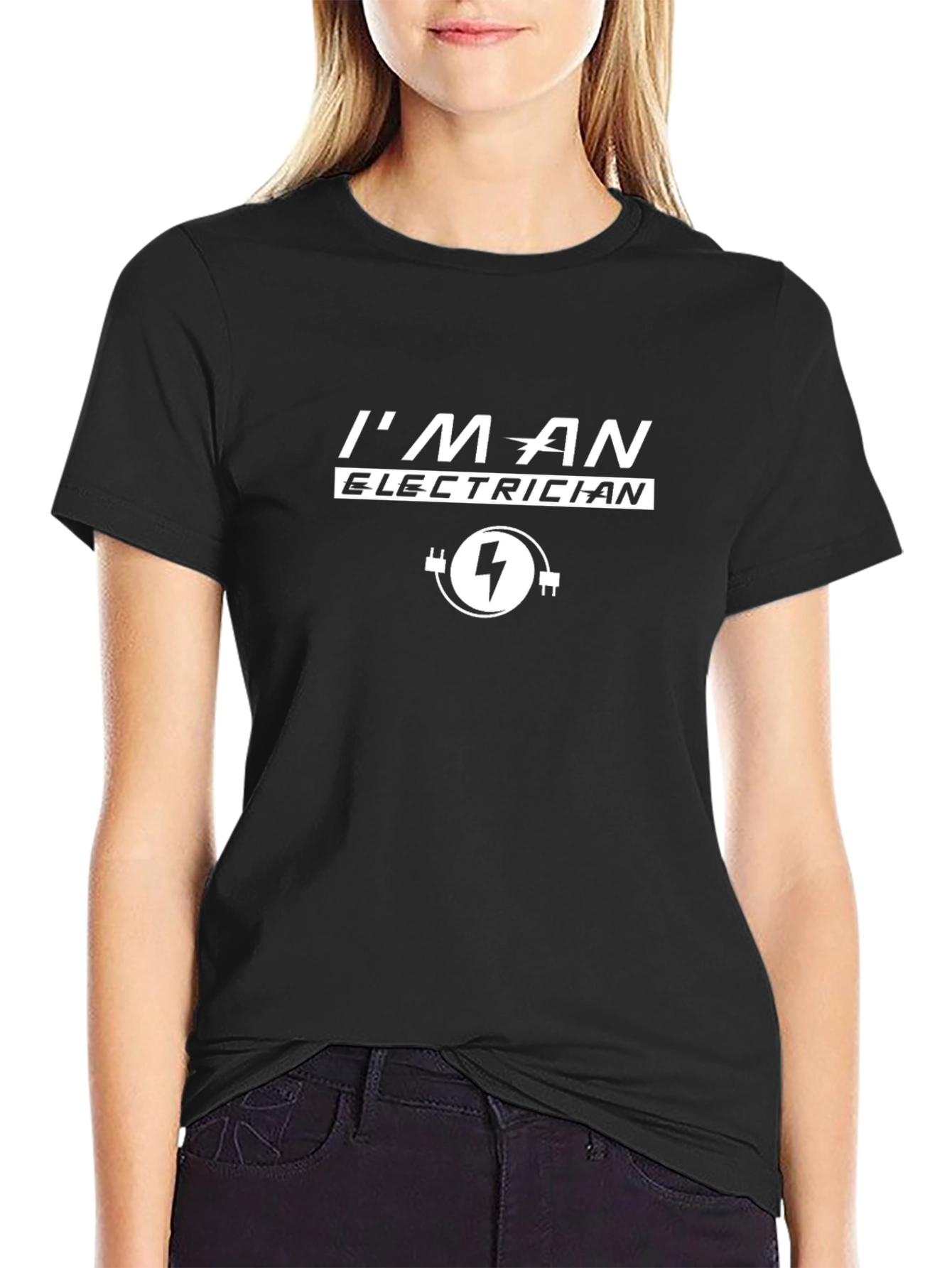 Im an Electrician T-Shirt - Black