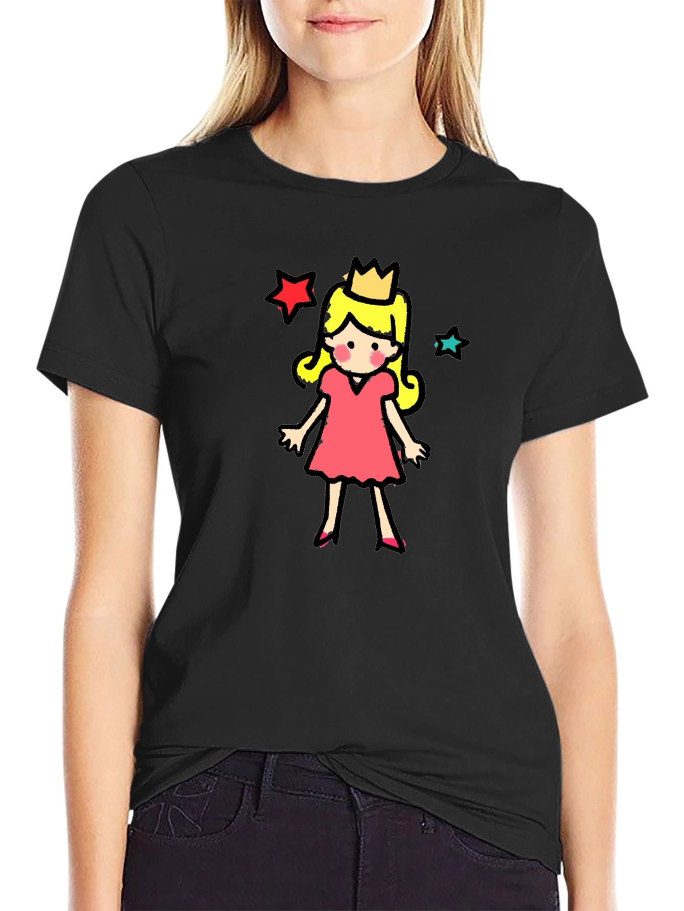 Princess Graphic Print T-Shirt