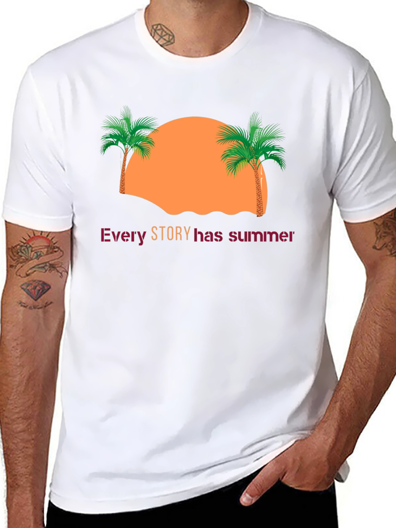Every Story has Summer Graphic Tee - Black