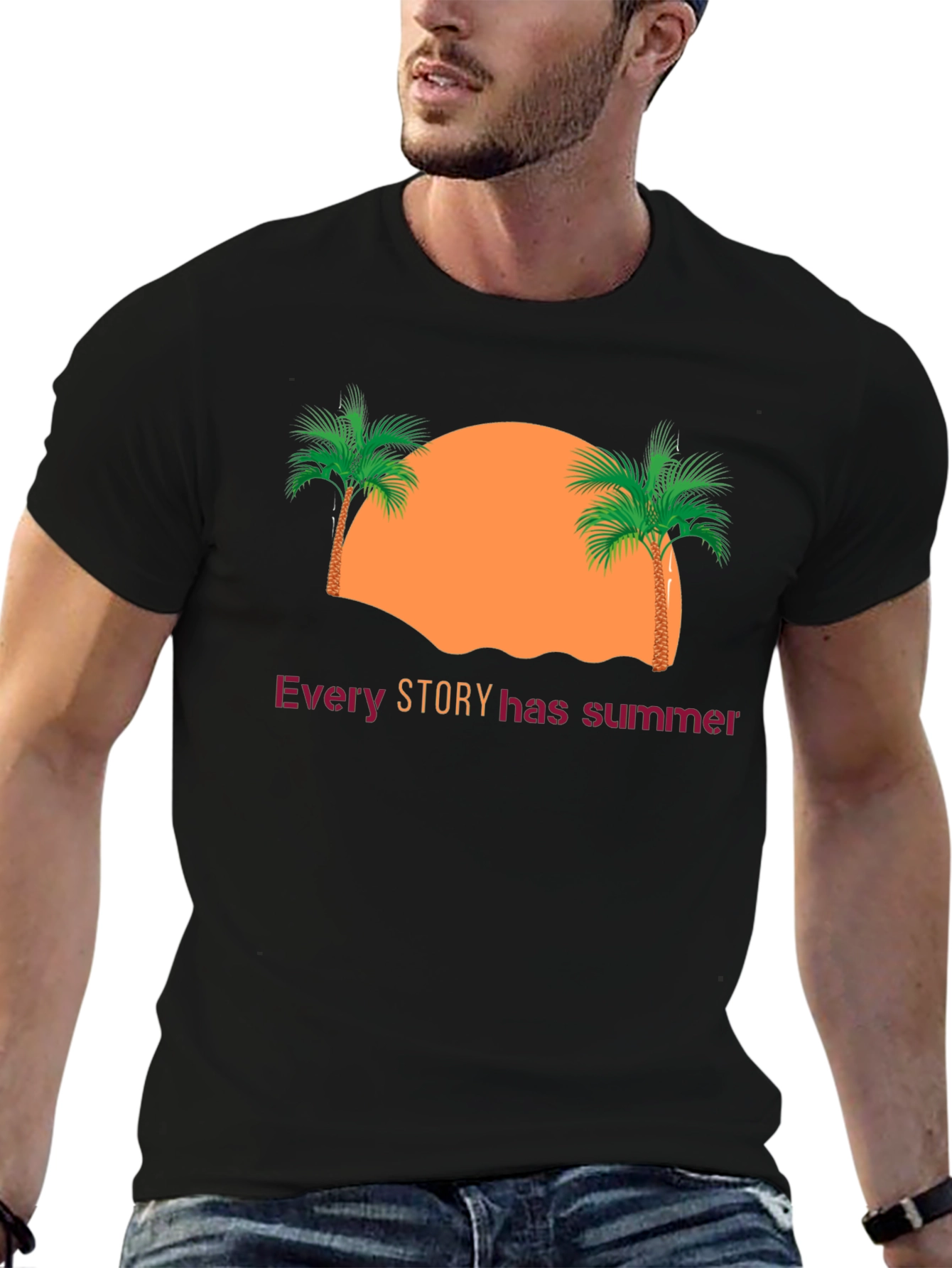 Every Story has Summer Graphic Tee - Black