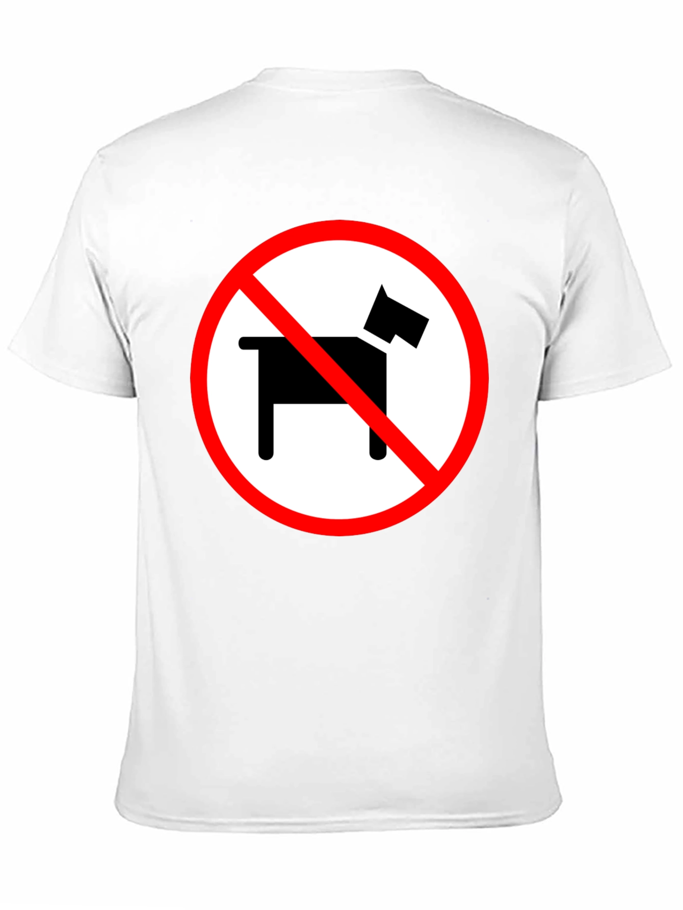 No Dogs Allowed Novelty Graphic Tee