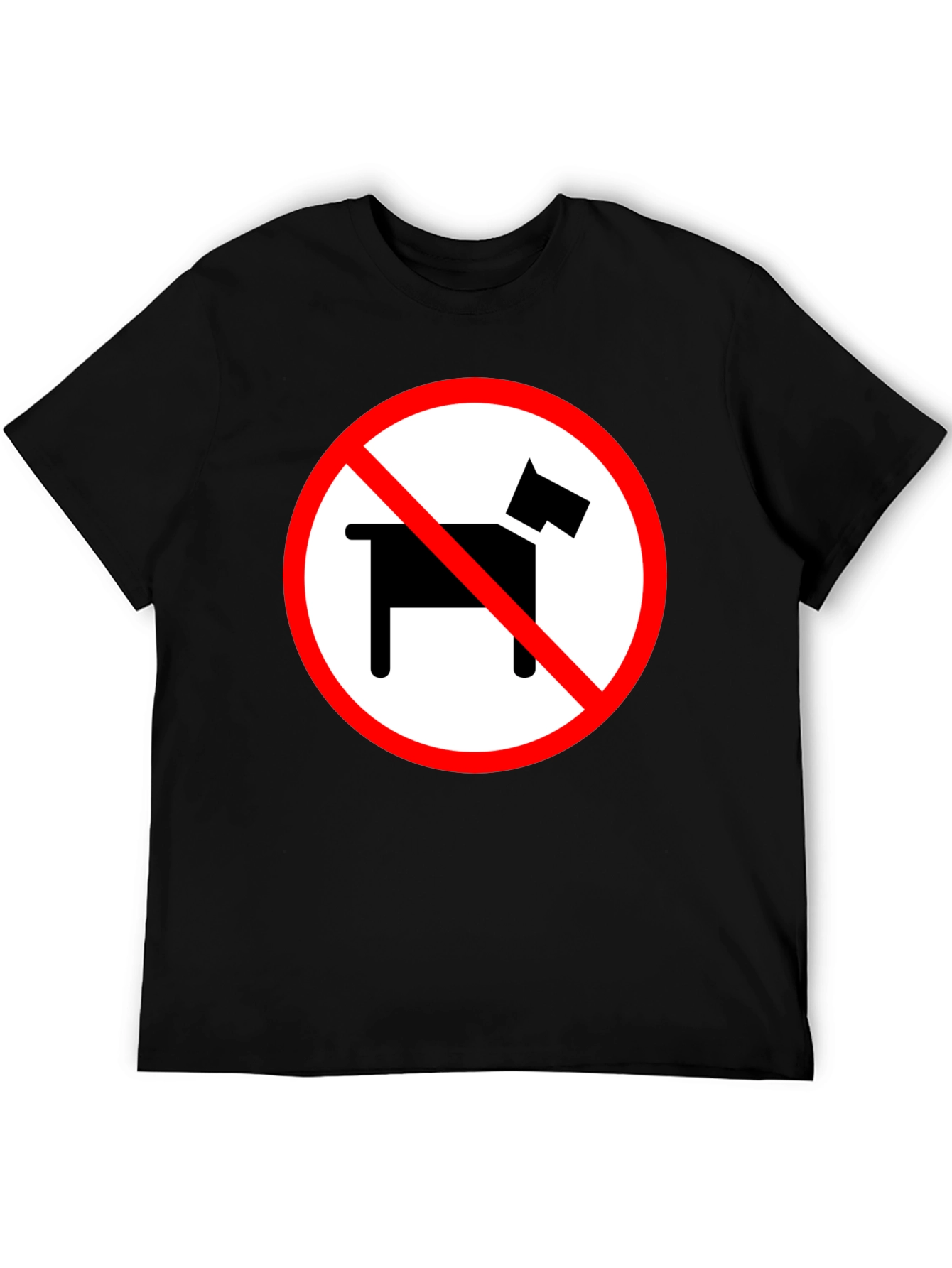 No Dogs Allowed Novelty Graphic Tee