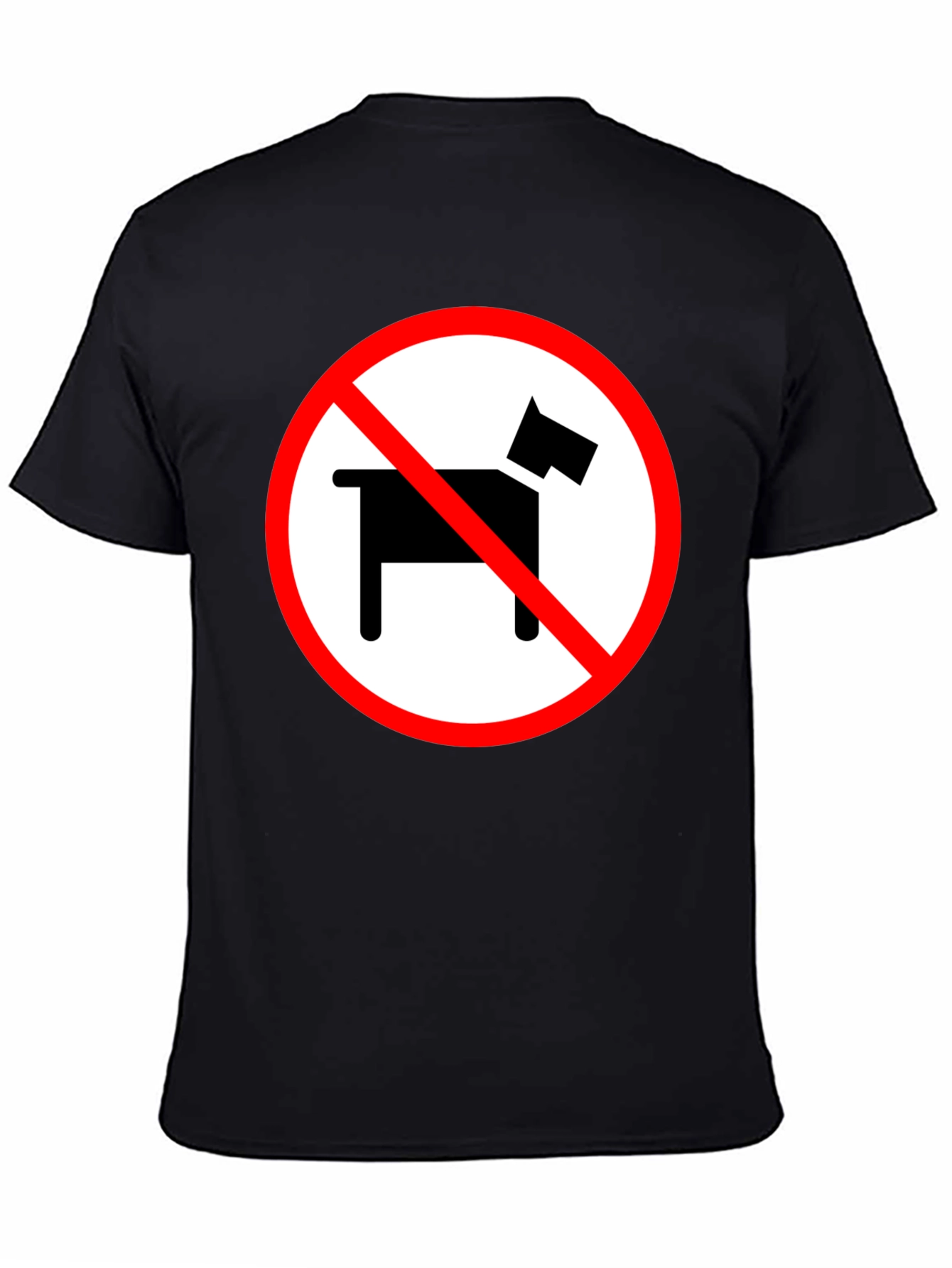 No Dogs Allowed Novelty Graphic Tee