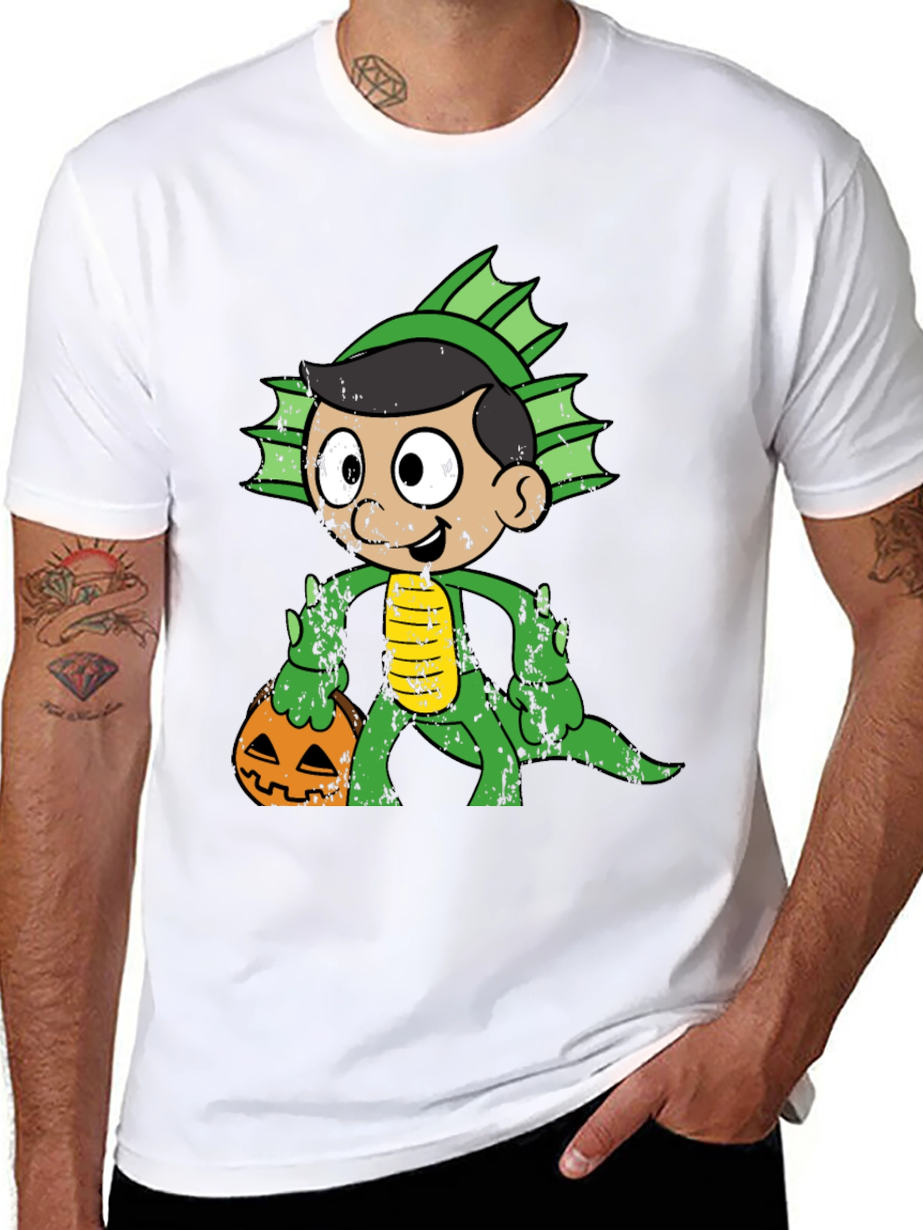 Monster Halloween Kids Black T-Shirt