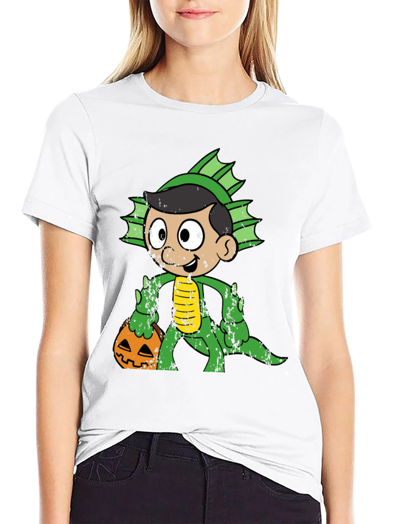 Monster Halloween Kids Black T-Shirt