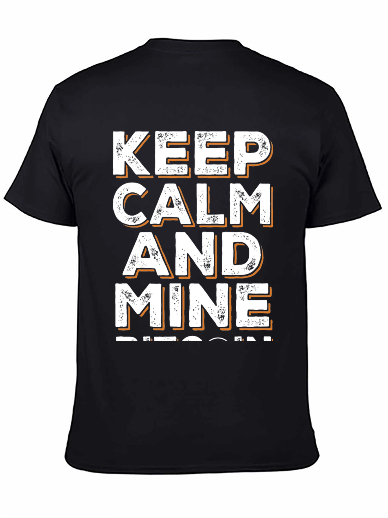 Keep Calm and Mine Bitcoin Graphic Tee
