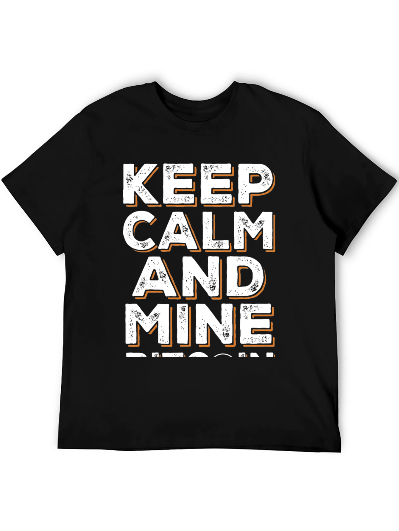 Keep Calm and Mine Bitcoin Graphic Tee