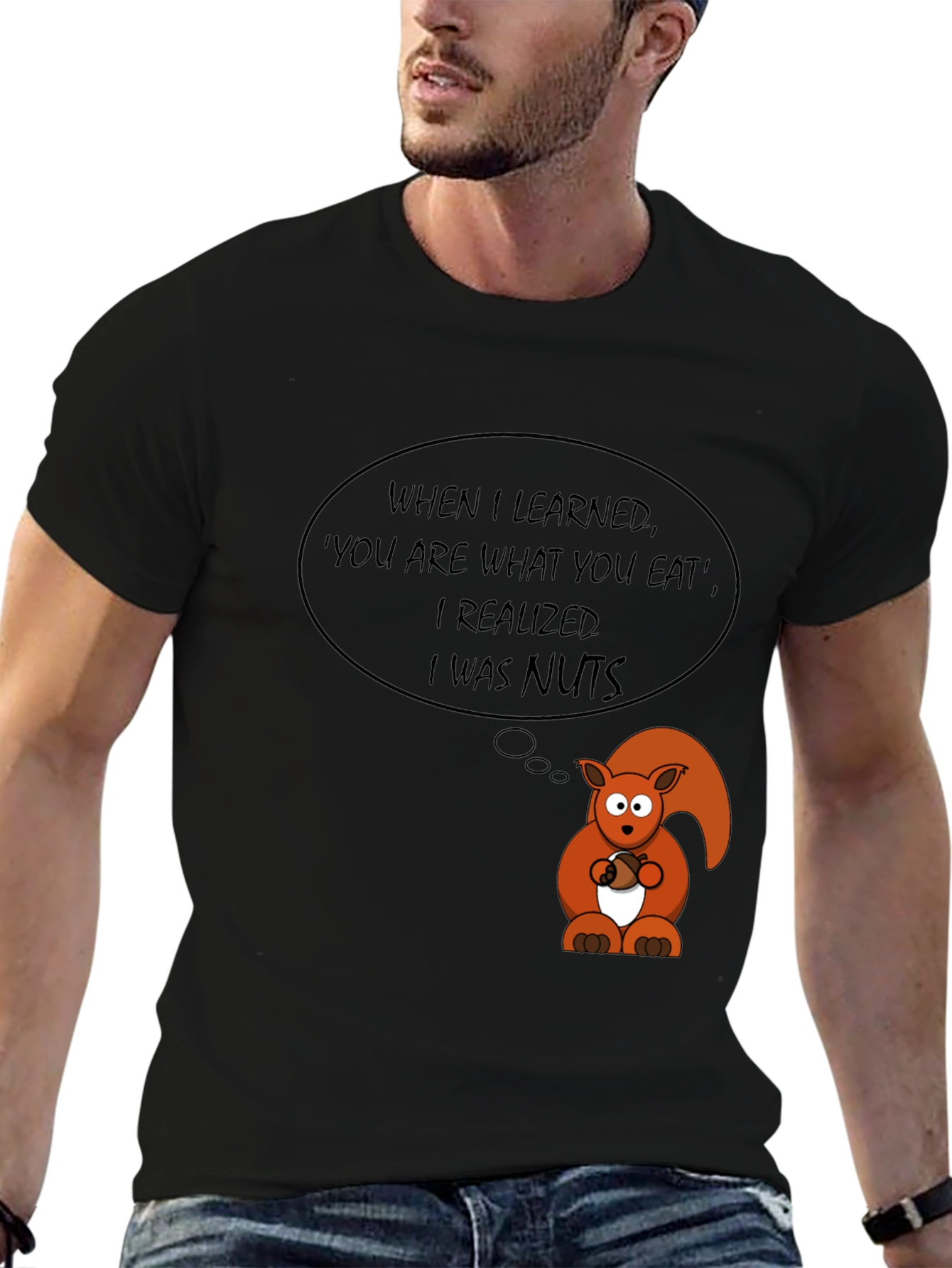 Funny Squirrel Nuts T-Shirt - Sarcastic Humor Tee