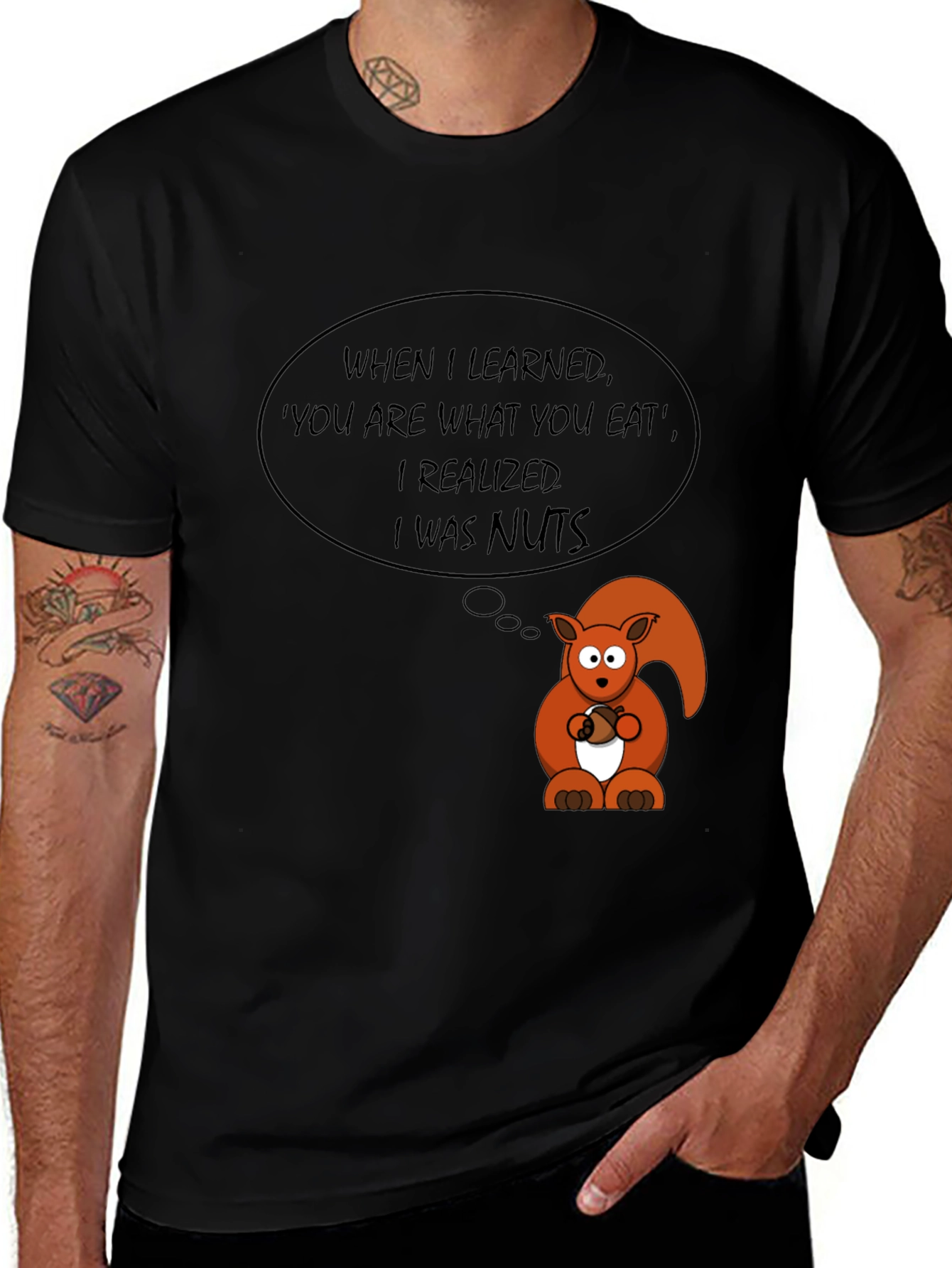 Funny Squirrel Nuts T-Shirt - Sarcastic Humor Tee