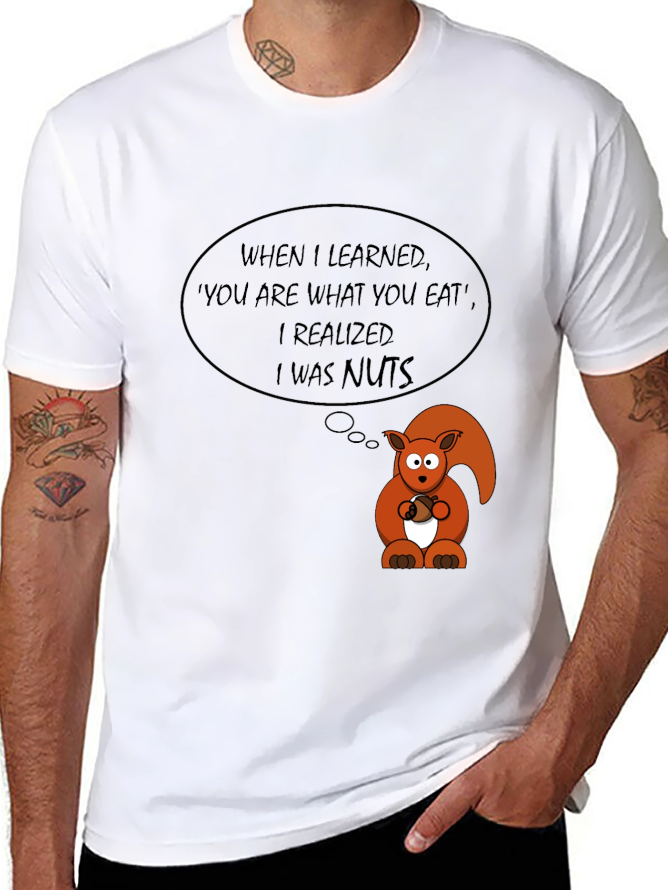 Funny Squirrel Nuts T-Shirt - Sarcastic Humor Tee