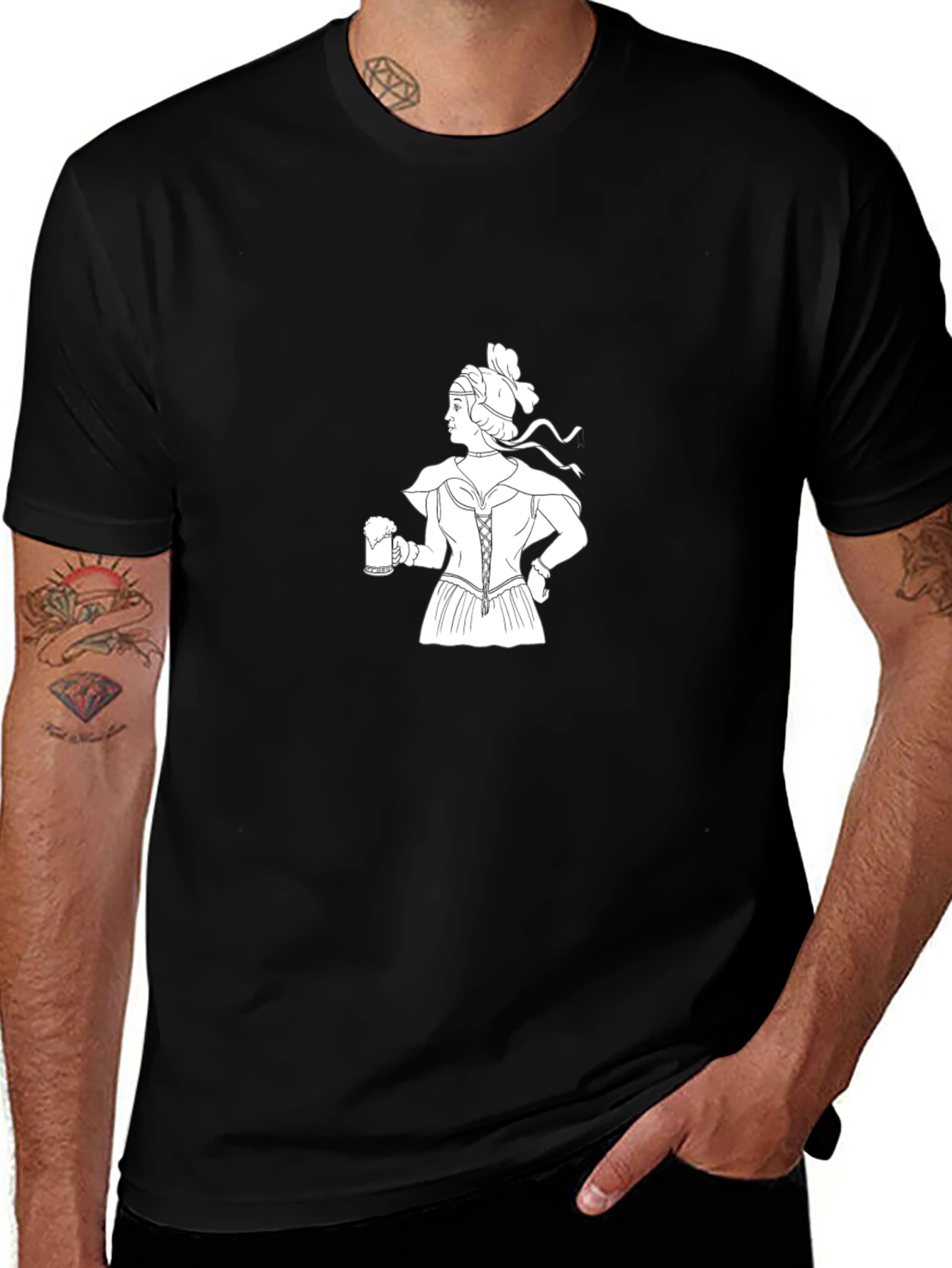 Oktoberfest Maiden Black T-Shirt