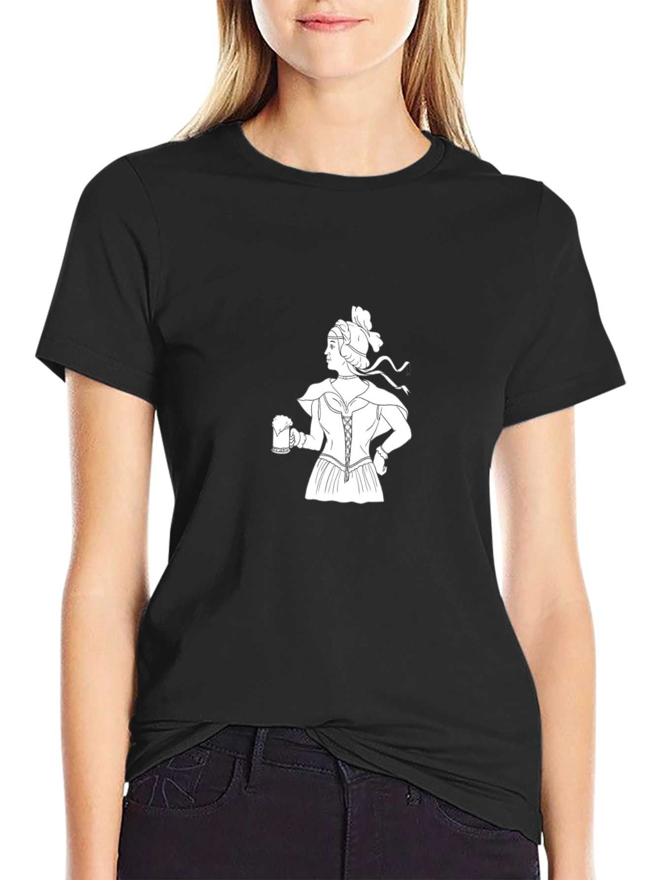 Oktoberfest Maiden Black T-Shirt