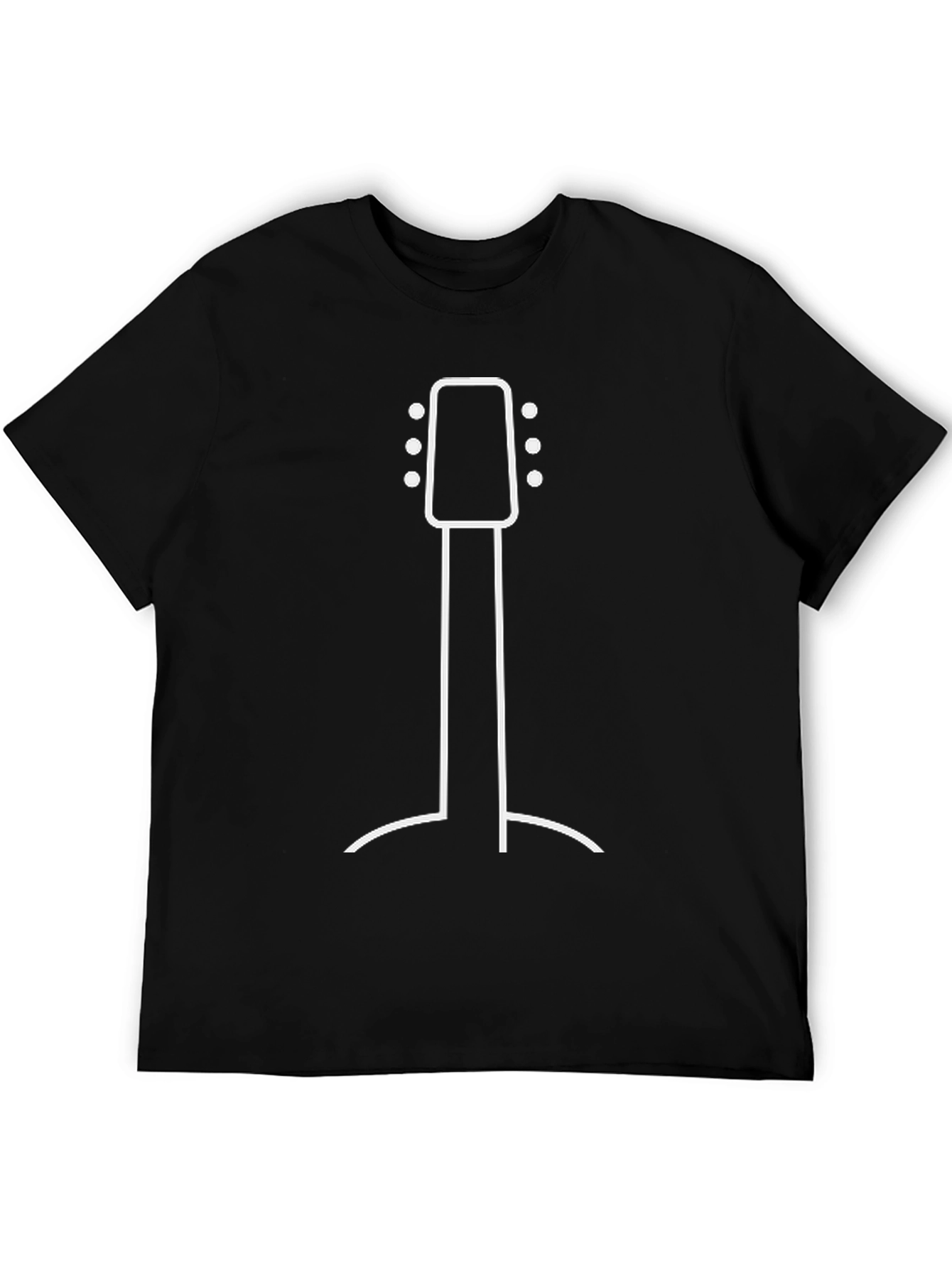 Guitar Headstock Graphic Tee - Music Lover Shirt