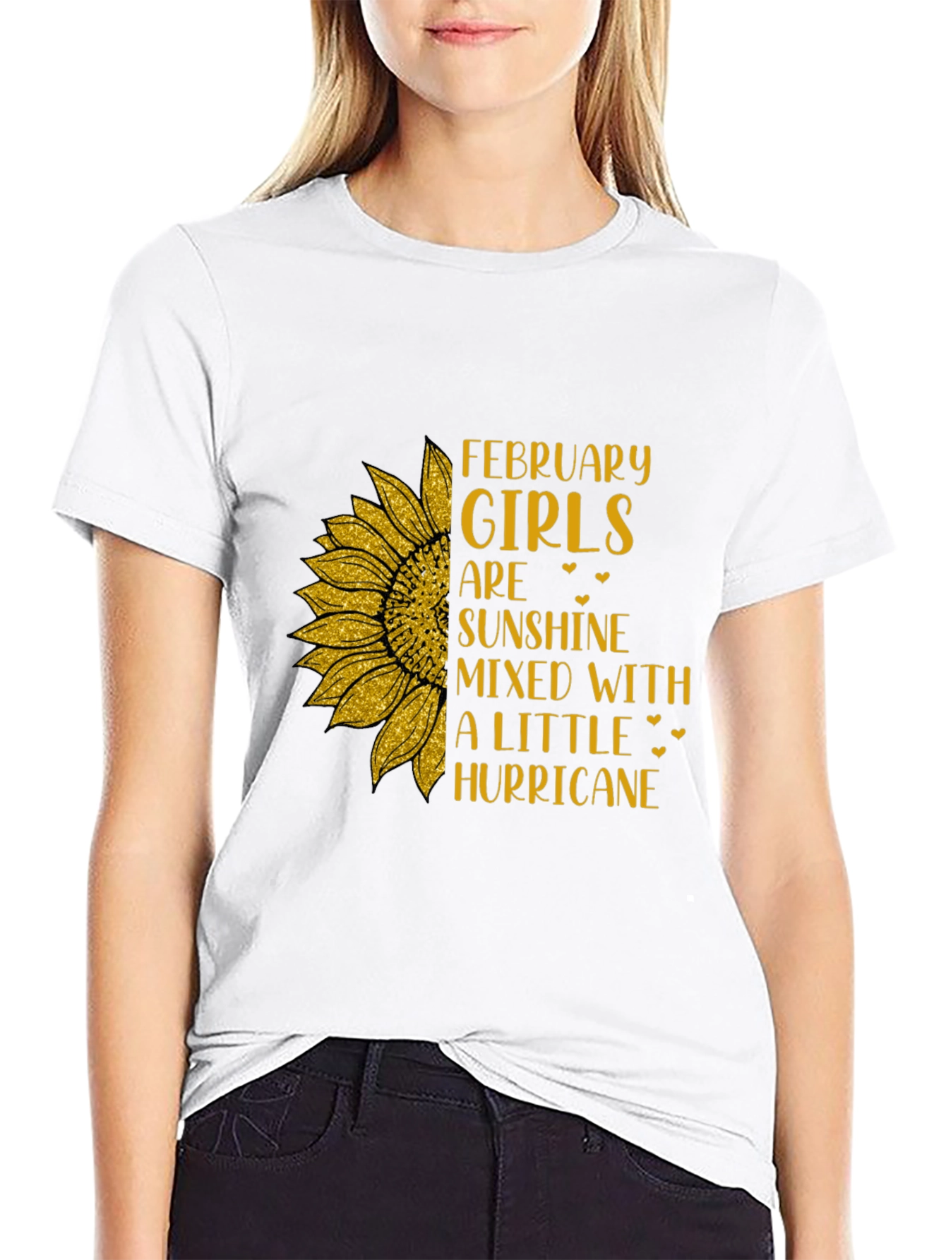 February Girls Sunflower Graphic Tee