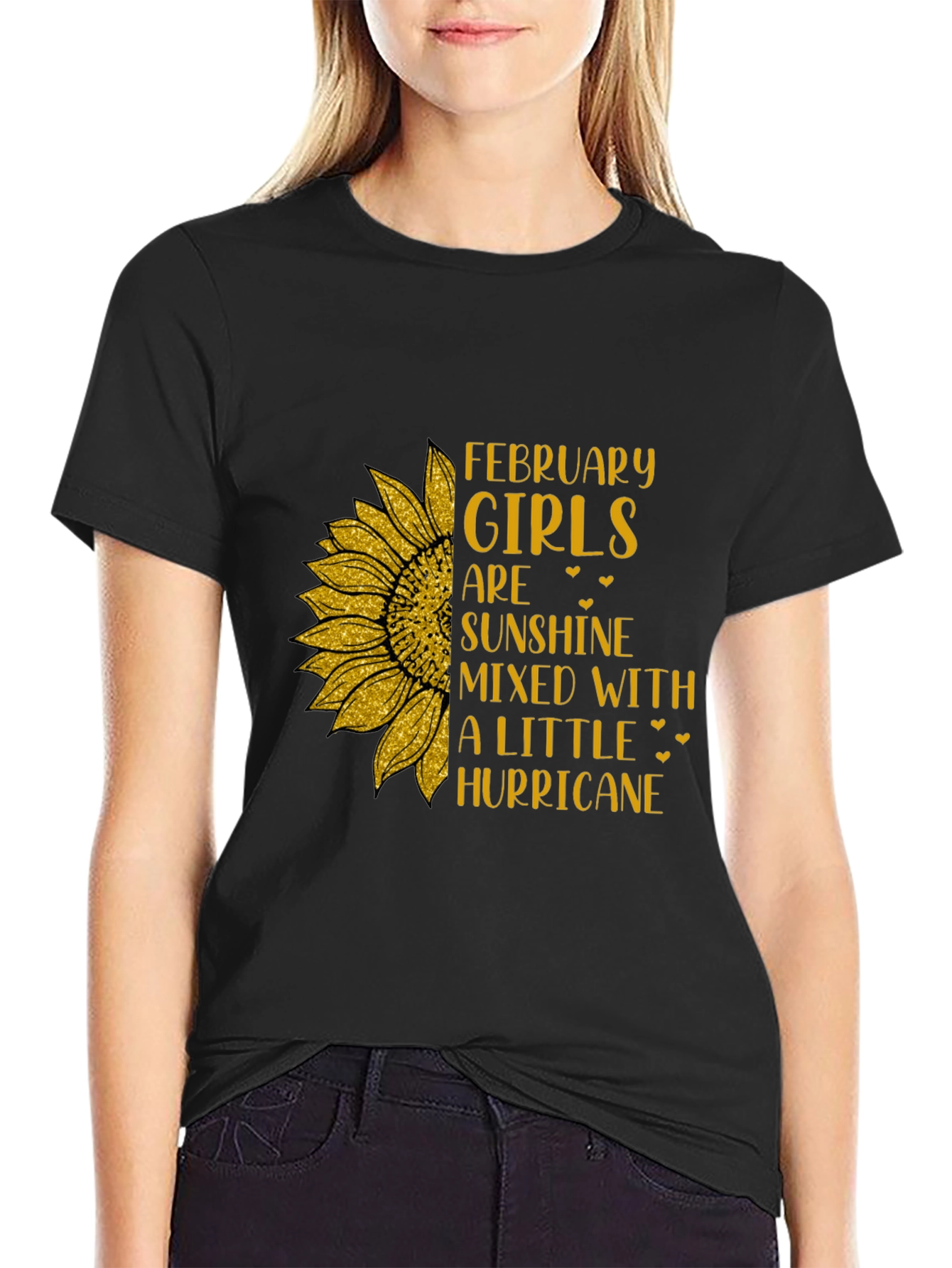 February Girls Sunflower Graphic Tee