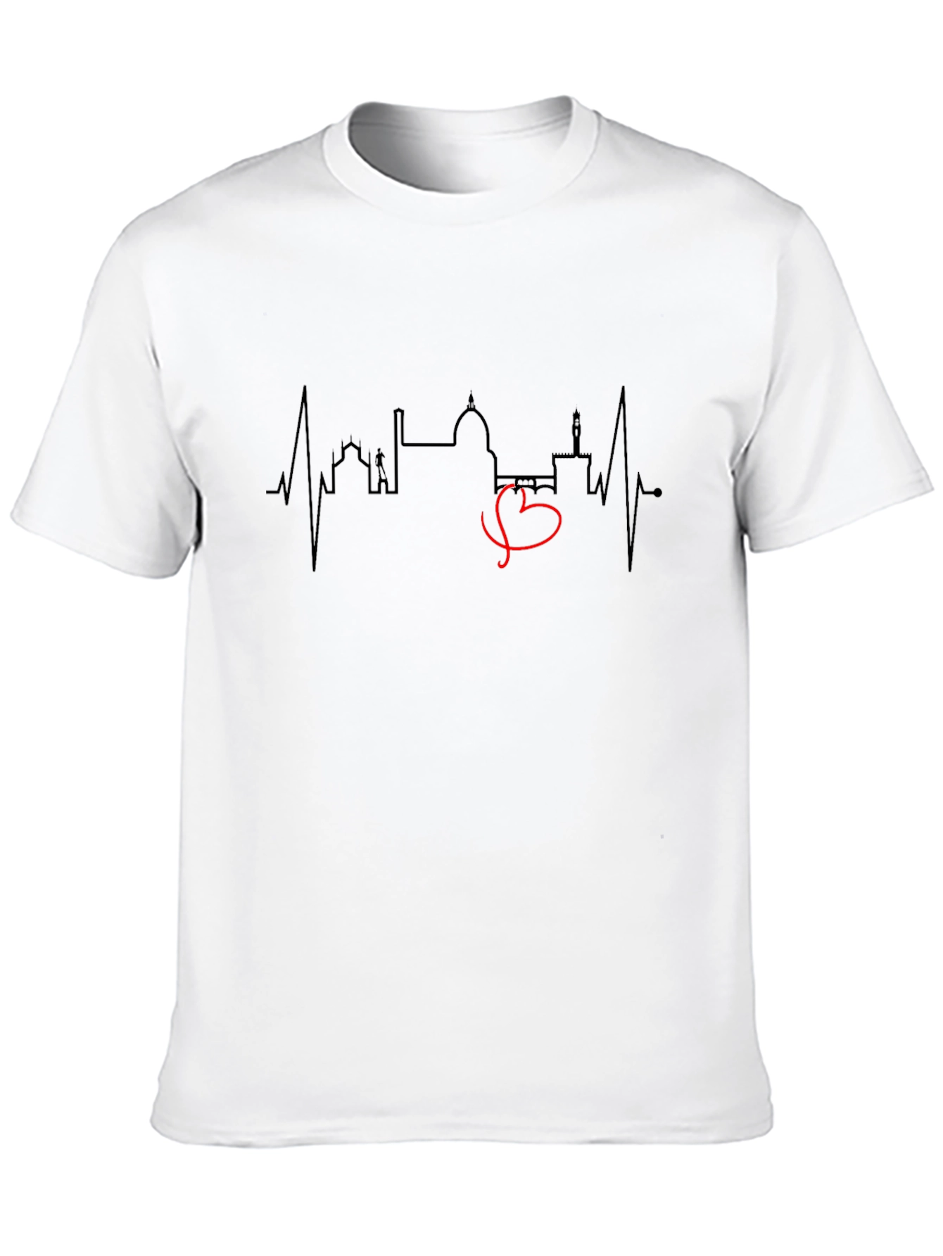 Florence Skyline Heartbeat T-Shirt