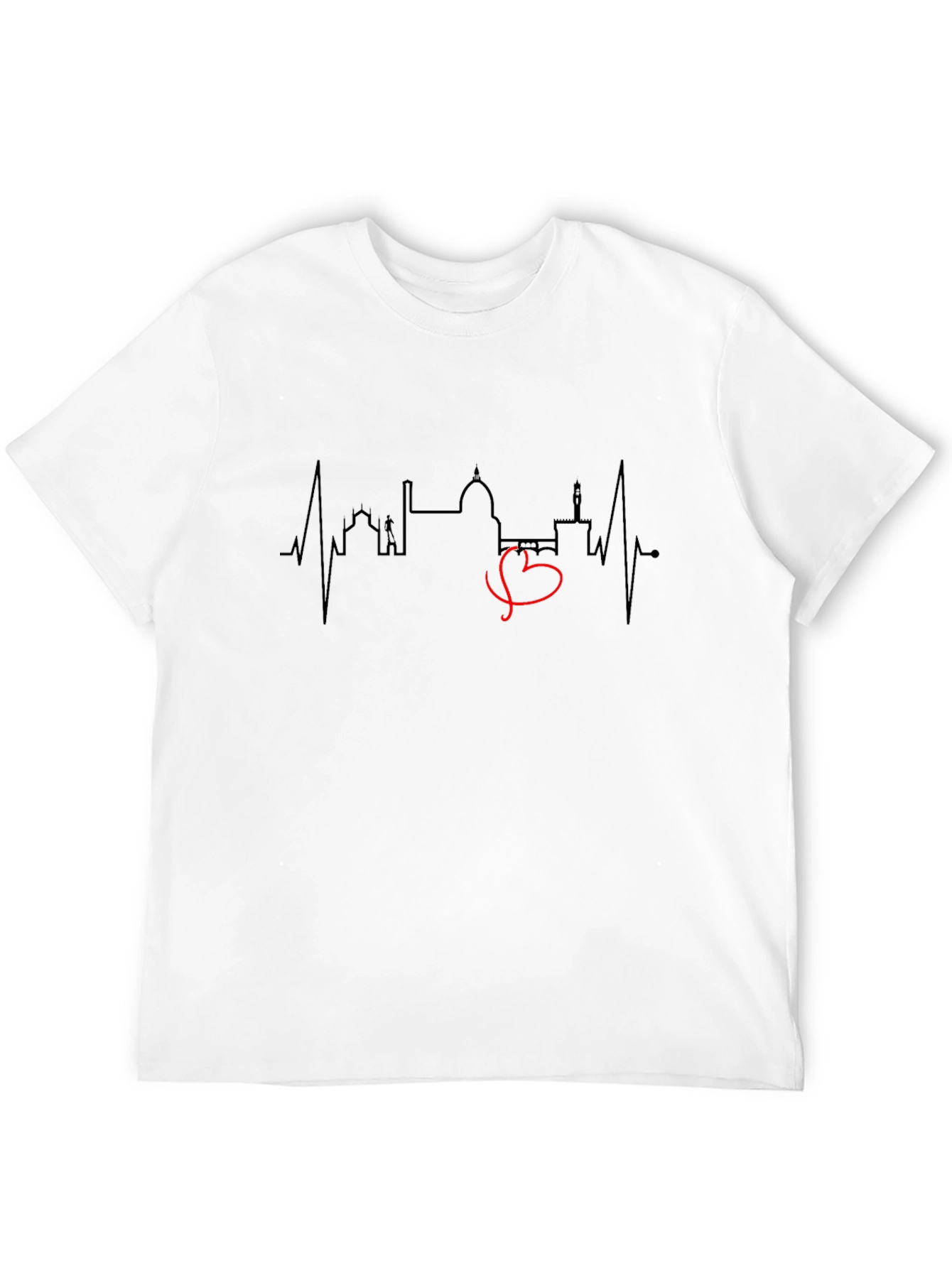 Florence Skyline Heartbeat T-Shirt