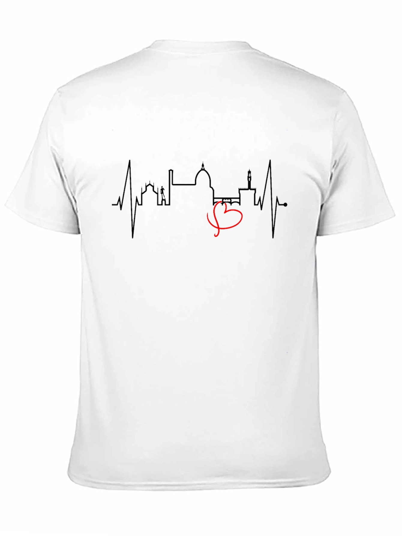 Florence Skyline Heartbeat T-Shirt