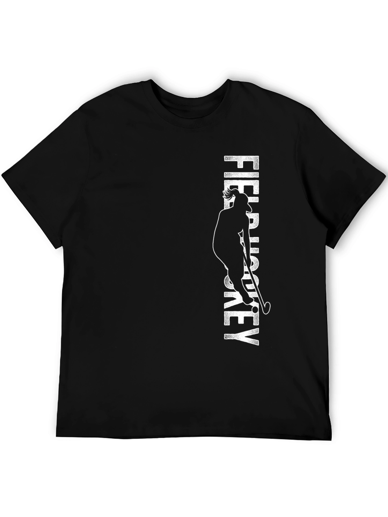 Field Hockey Graphic Tee - Unisex Black T-Shirt