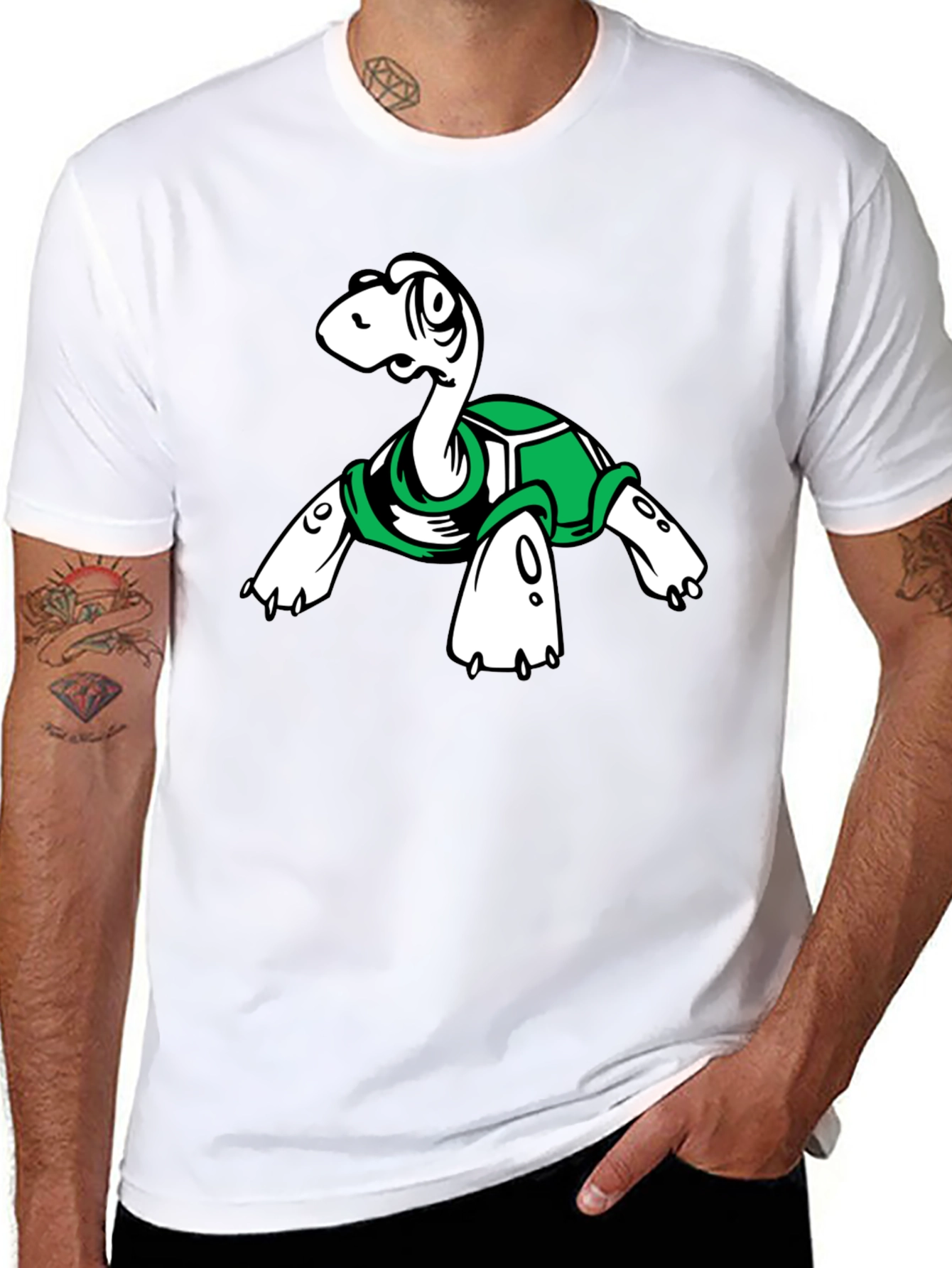 Turtle Graphic Tee - Unique Cartoon Design
