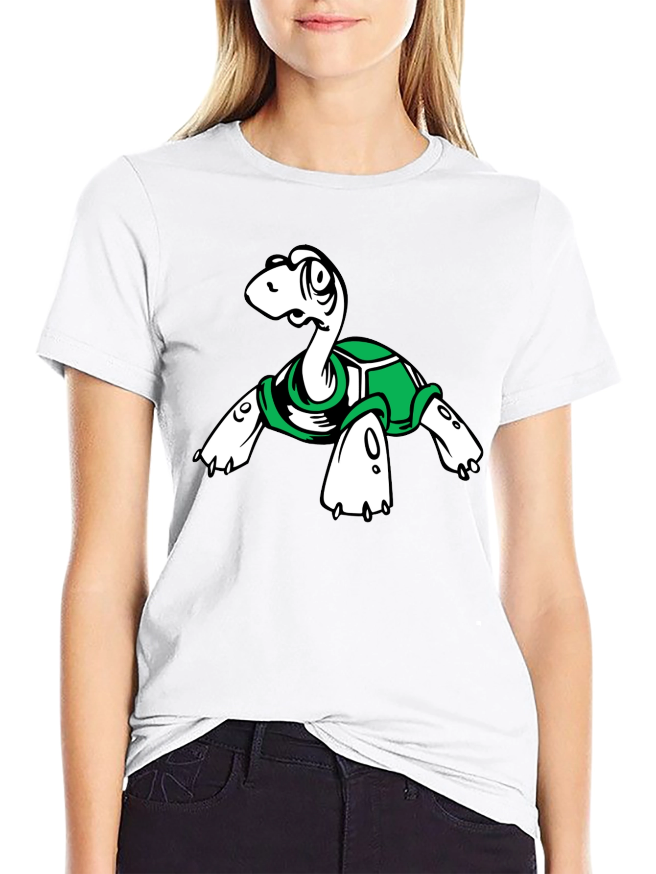 Turtle Graphic Tee - Unique Cartoon Design