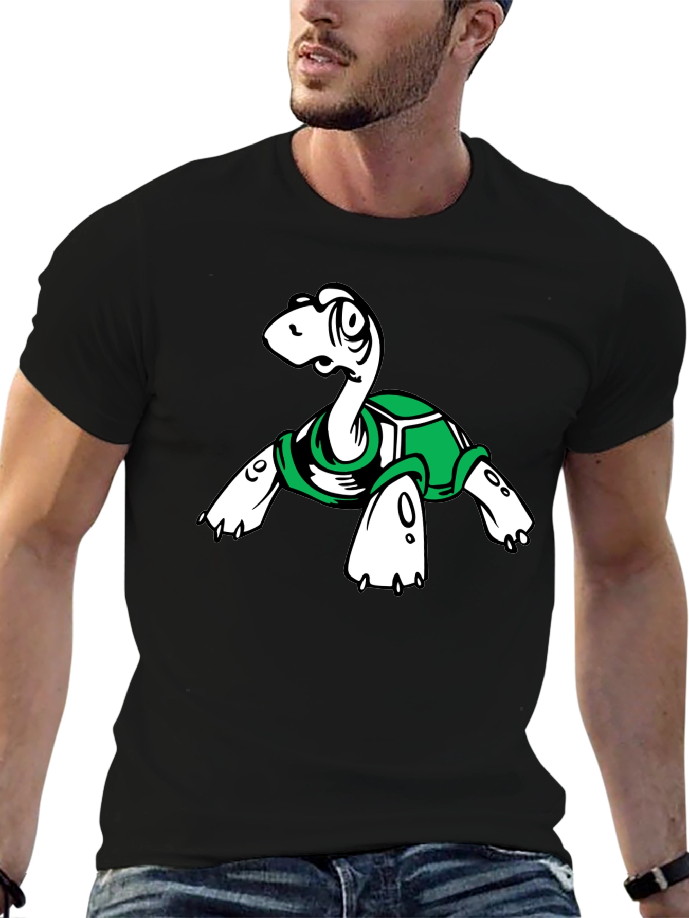 Turtle Graphic Tee - Unique Cartoon Design