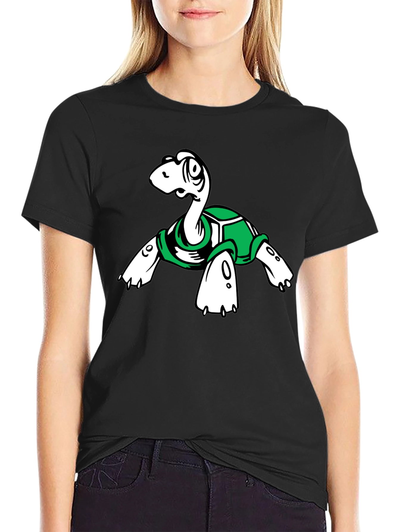 Turtle Graphic Tee - Unique Cartoon Design
