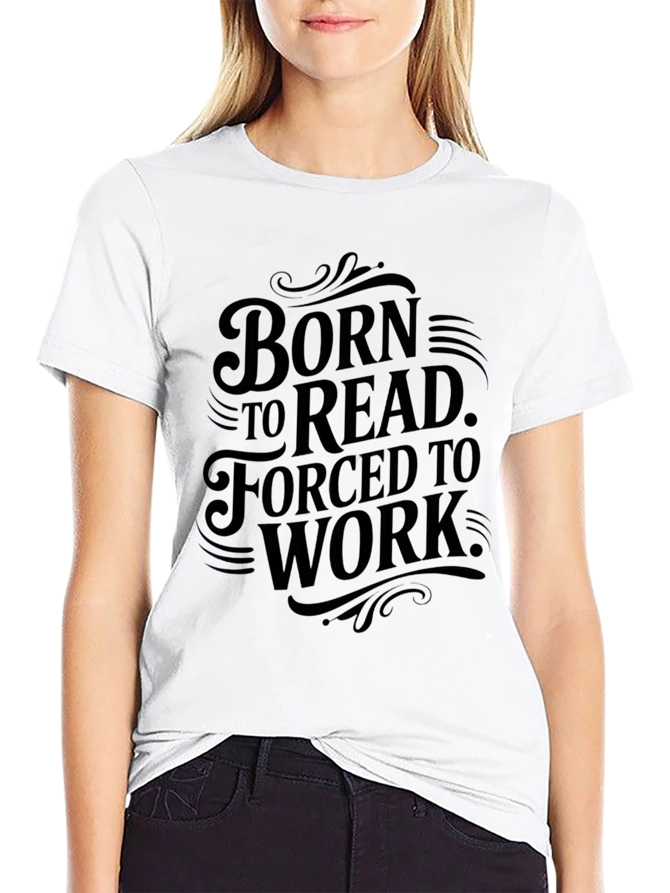 Born to Read T-Shirt - Black Graphic Tee