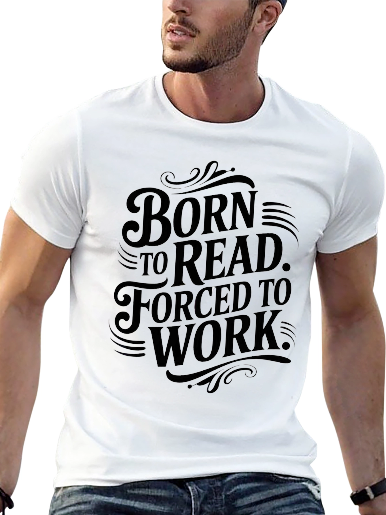 Born to Read T-Shirt - Black Graphic Tee