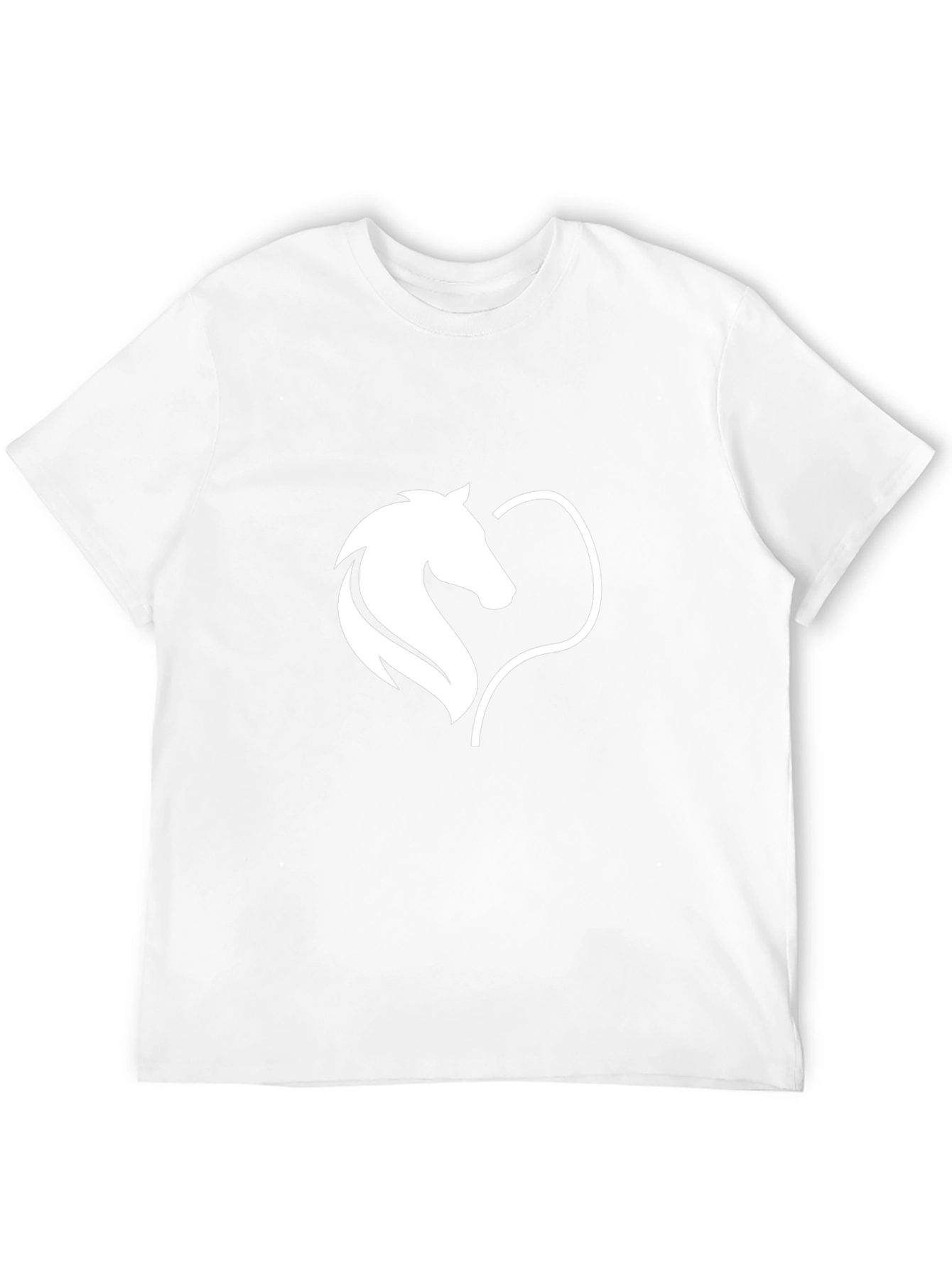 Horse Heart Graphic Tee - Stylish Black T-Shirt